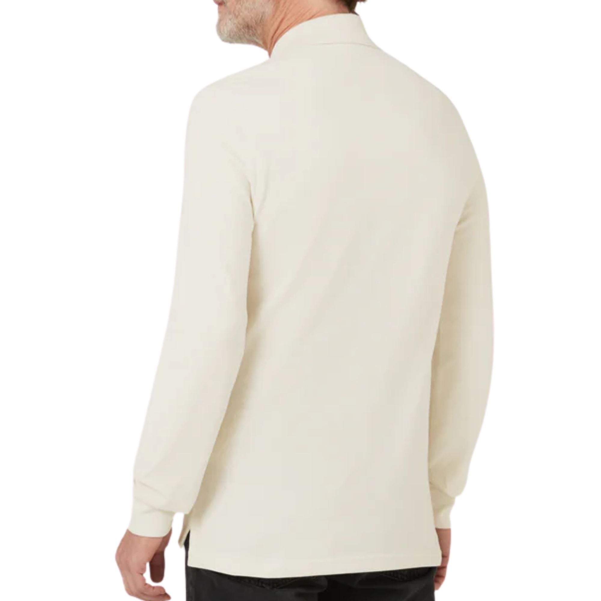 Long Sleeve Polo Shirt - Silver Birch