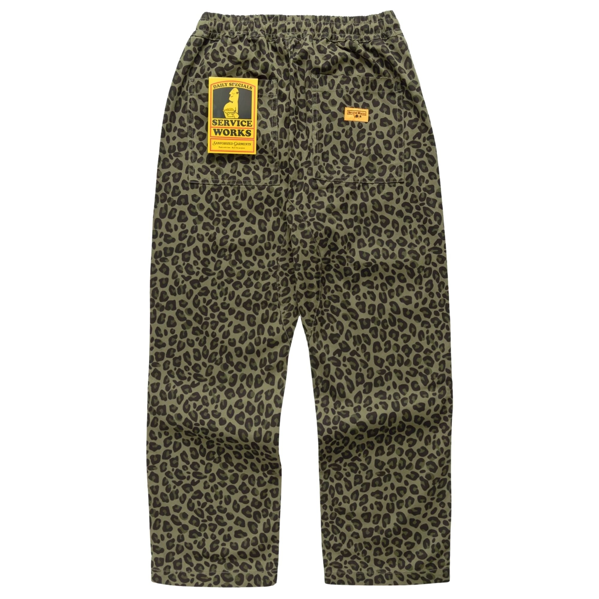 Service Works Patterned Chef Pants - Leopard