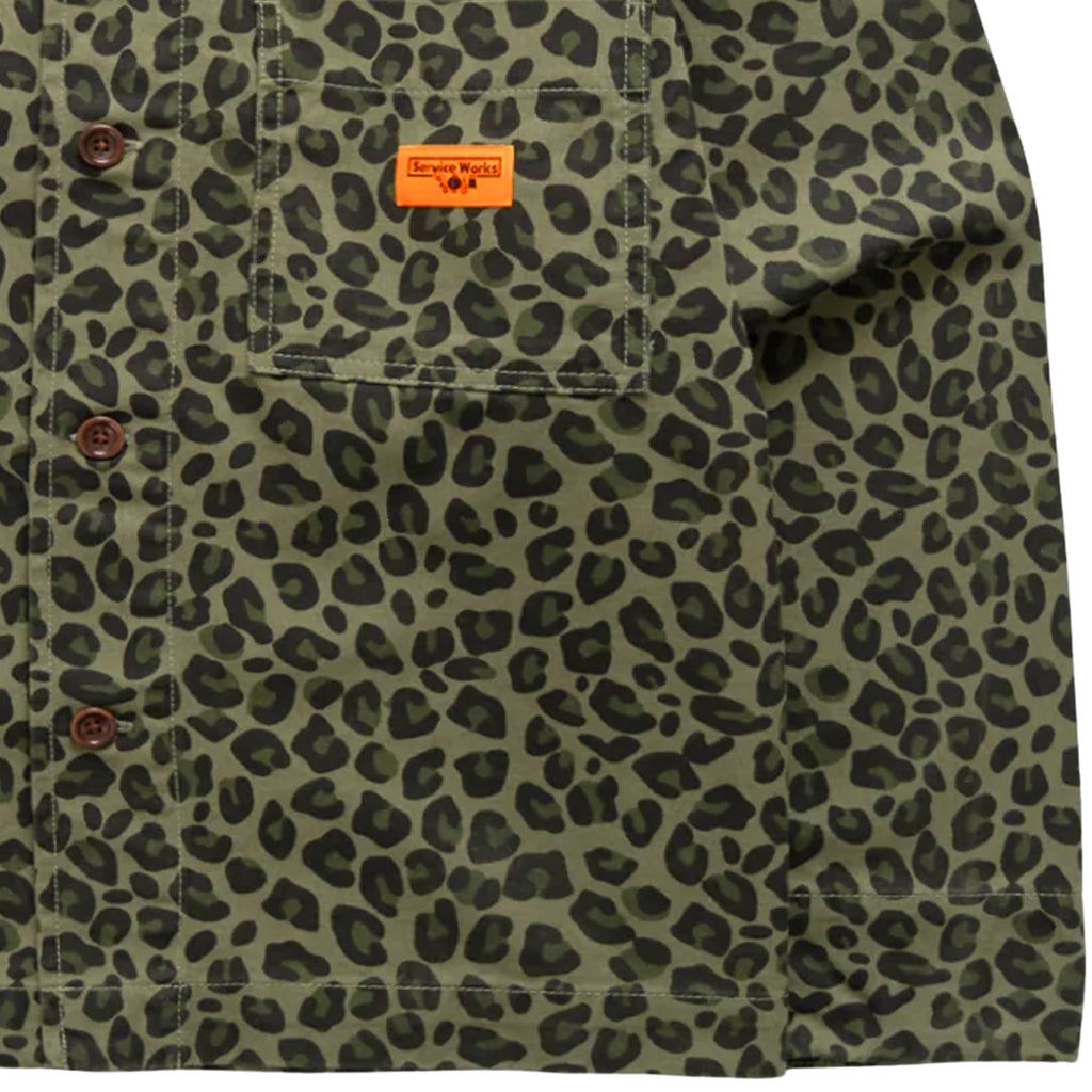 Service Works Patterned Front Of House Jacket - Leopard
