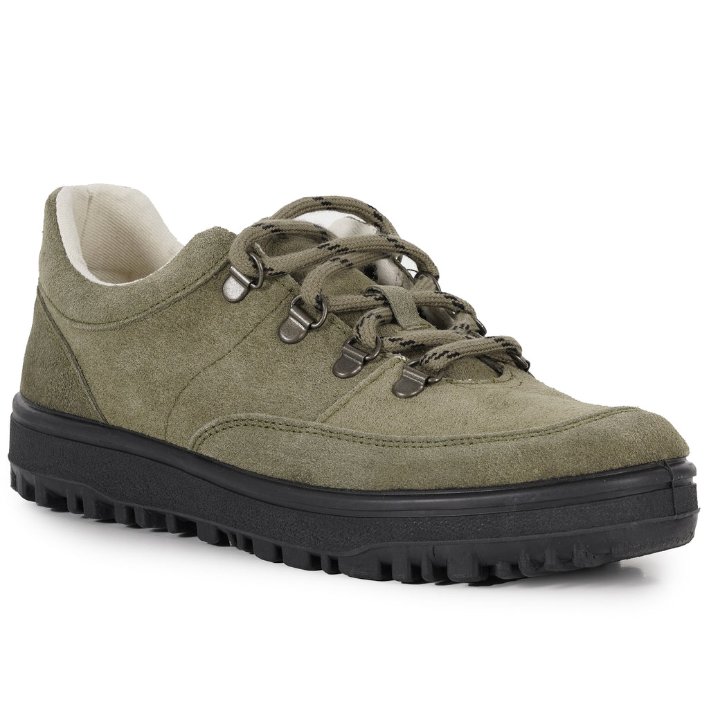 Novesta Trampky Suede Trainer - Khaki Green