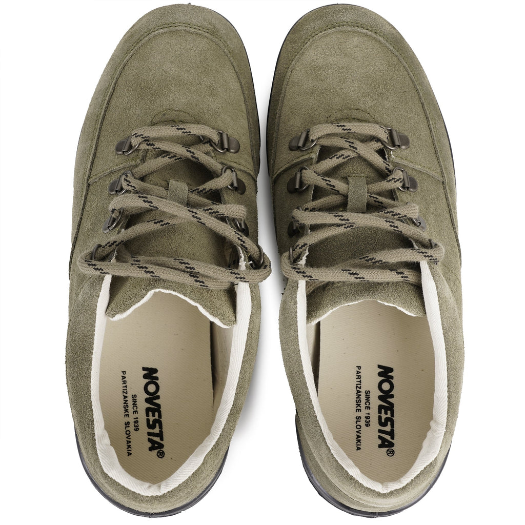 Novesta Trampky Suede Trainer - Khaki Green