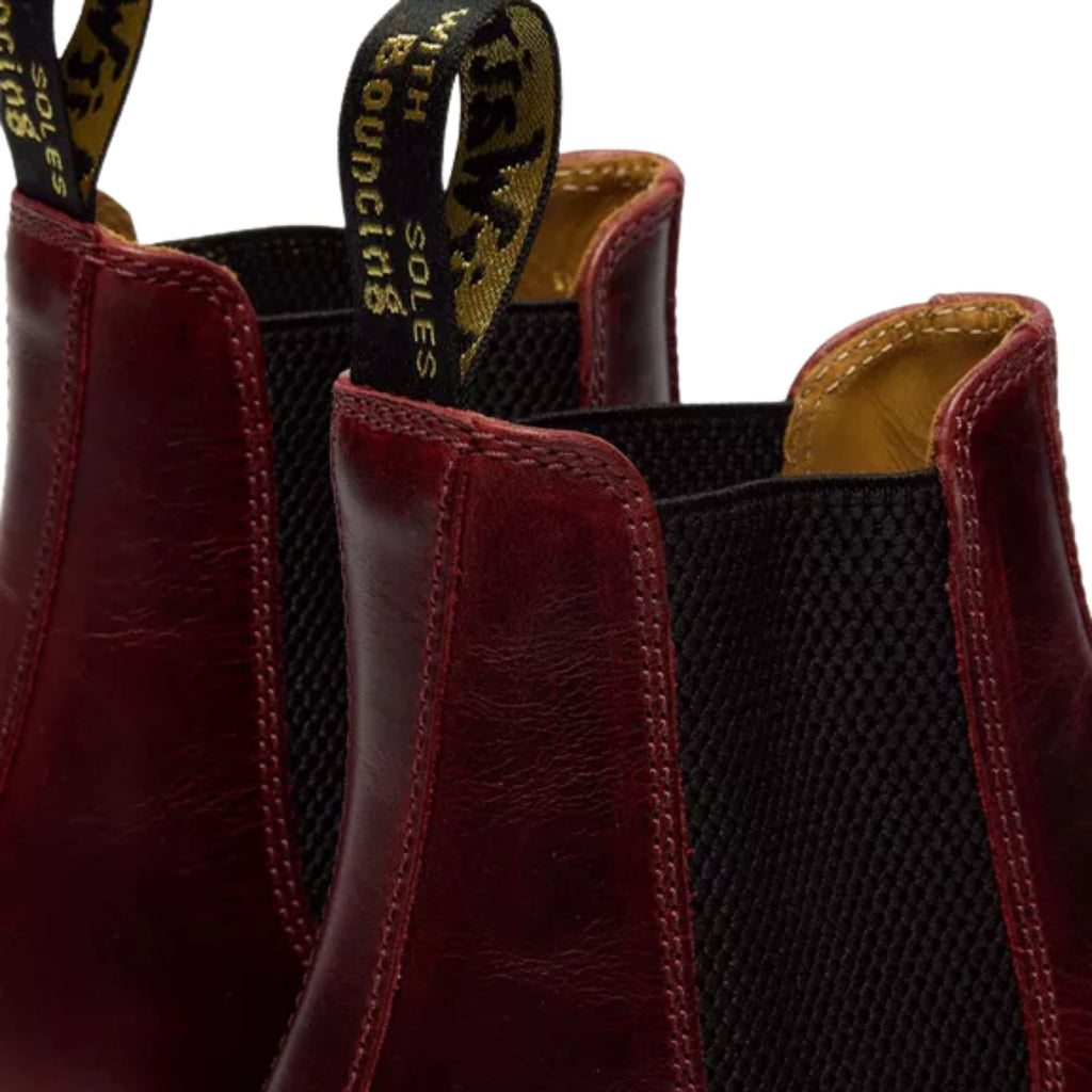 Dr. Martens Made In England 2976 Classic Calf Leather Chelsea Boots - Burgundy