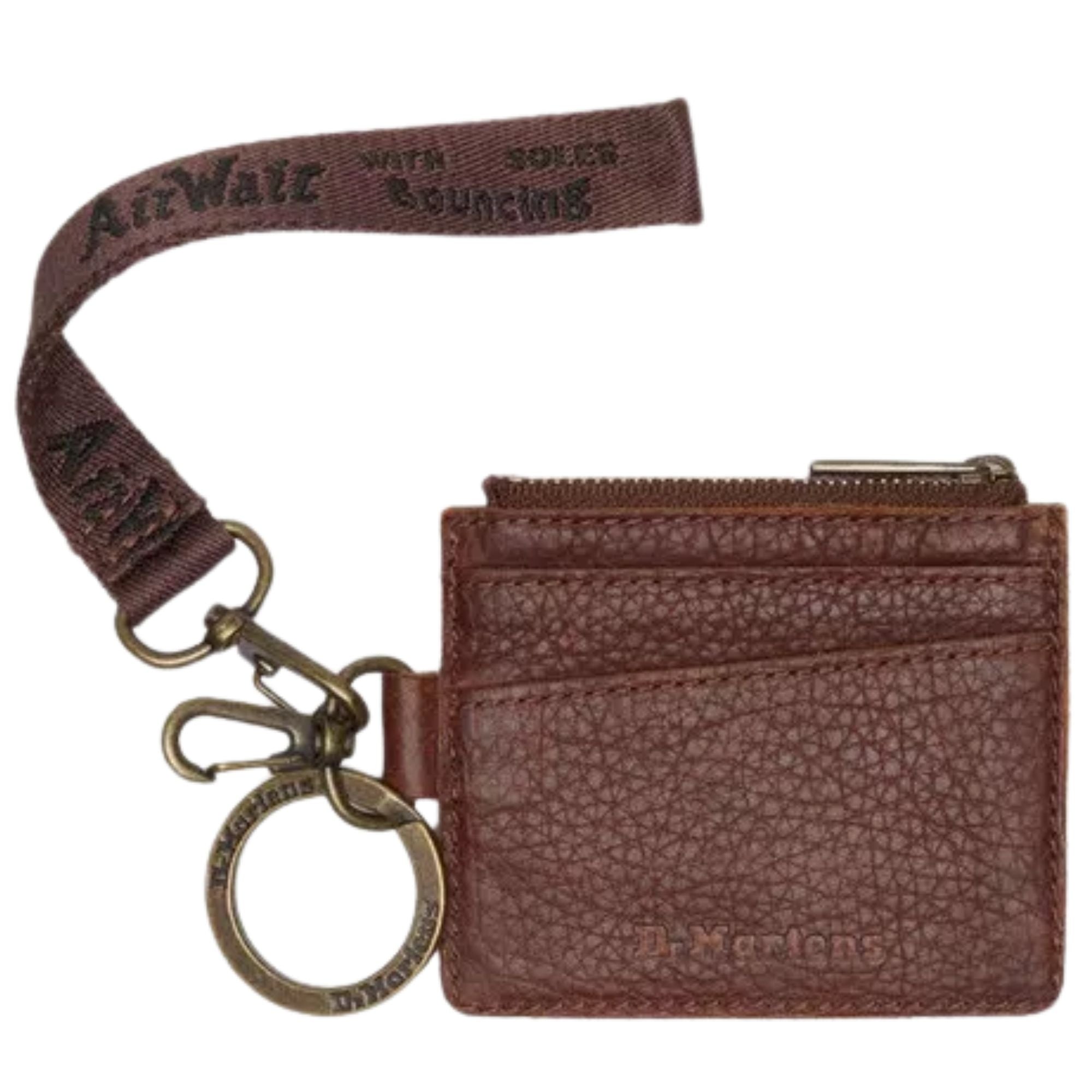 Ambassador Leather Cardholder Keyring - Brown