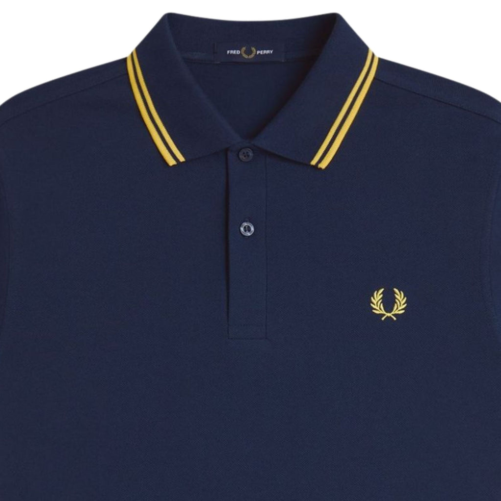 Fred Perry M3600 Twin Tipped Polo Shirt - Tennis Blue