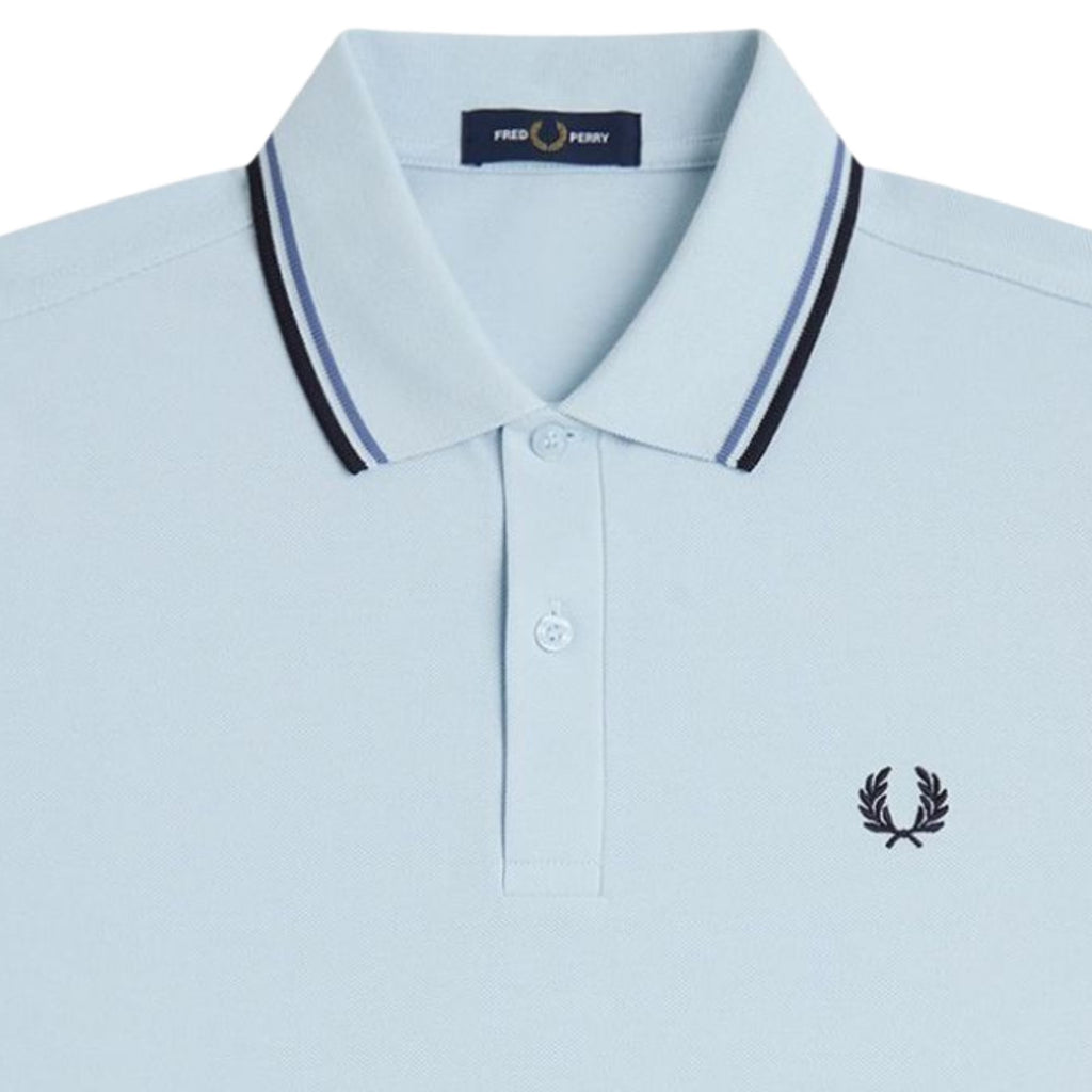 Twin Tipped Polo Shirt - Light Ice