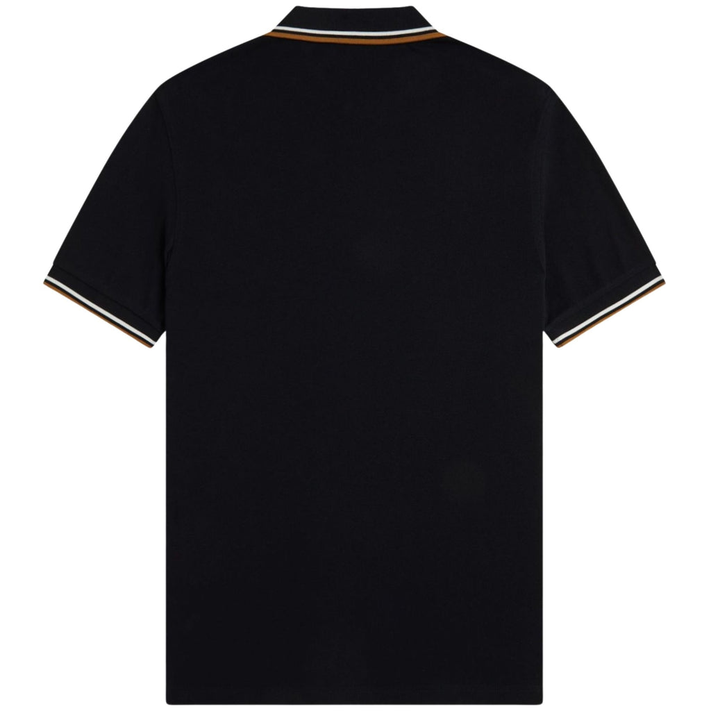 Fred Perry M3600 Twin Tipped Polo Shirt - Black