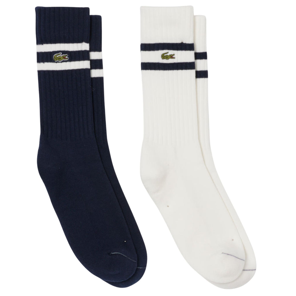 Ribbed Knit Socks Pack - Navy/Flour