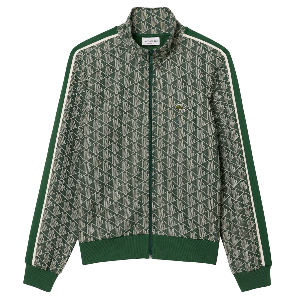 Lacoste Paris Zip-Up Jacquard Track Jacket - Green