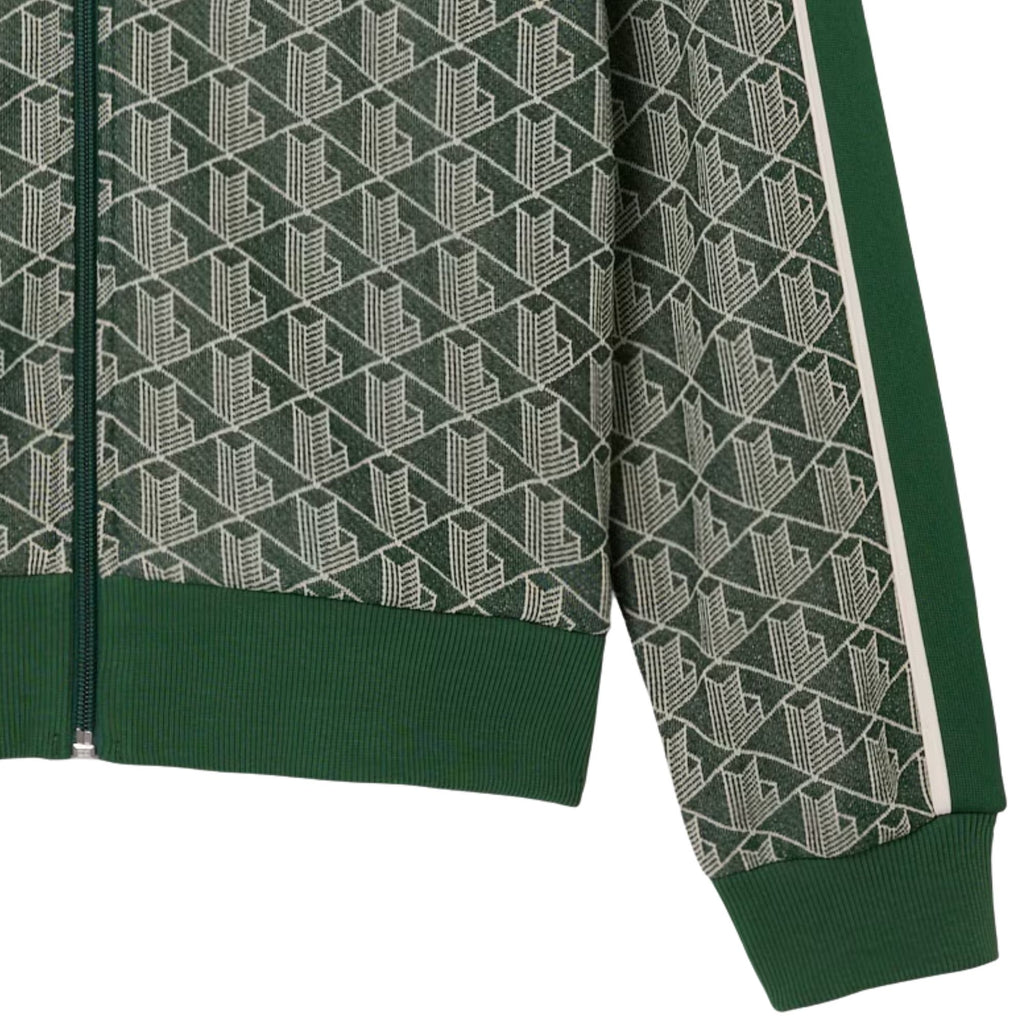 Lacoste Paris Zip-Up Jacquard Track Jacket - Green