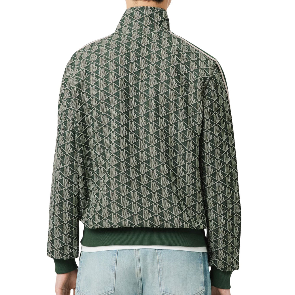 Lacoste Paris Zip-Up Jacquard Track Jacket - Green