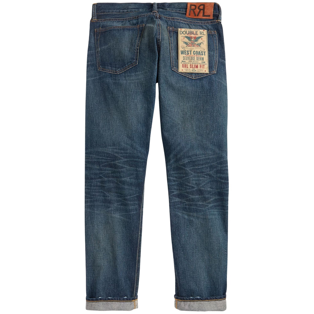 RRL by Ralph Lauren Slim Fit Ridgecrest Selvedge Jean - Blue