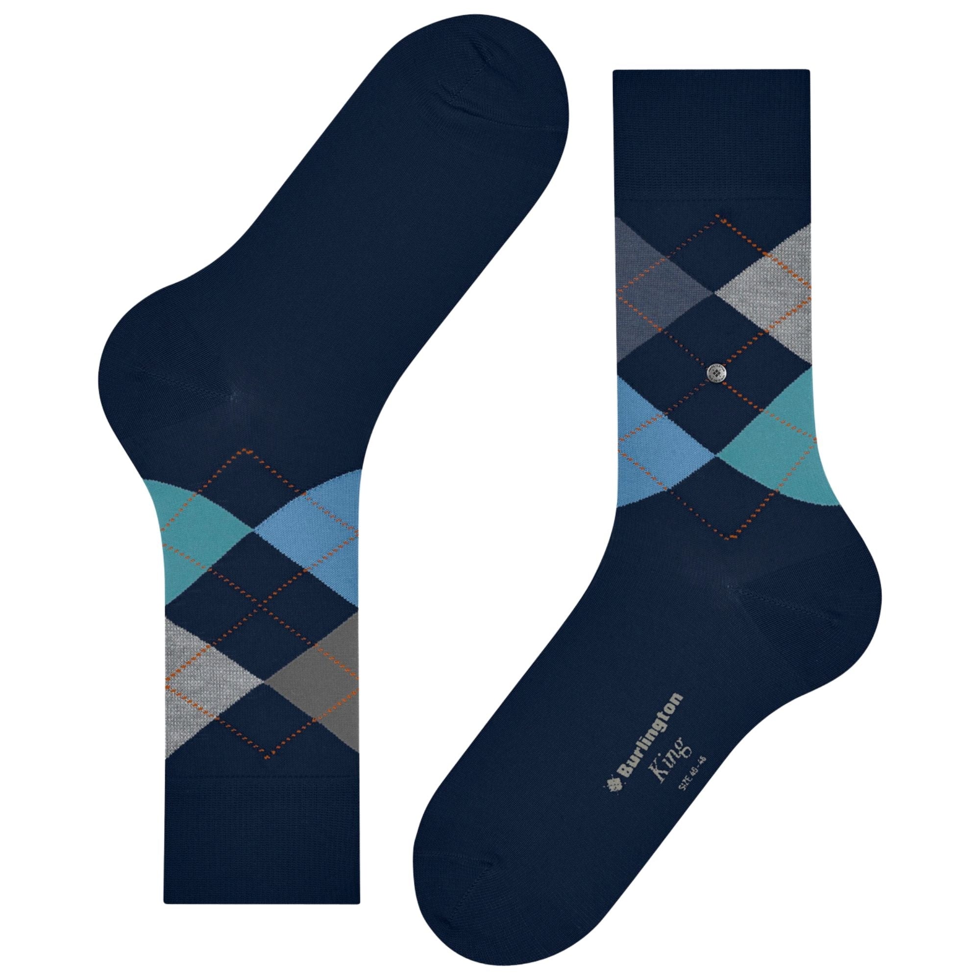 Burlington Socks King Socks - Blue