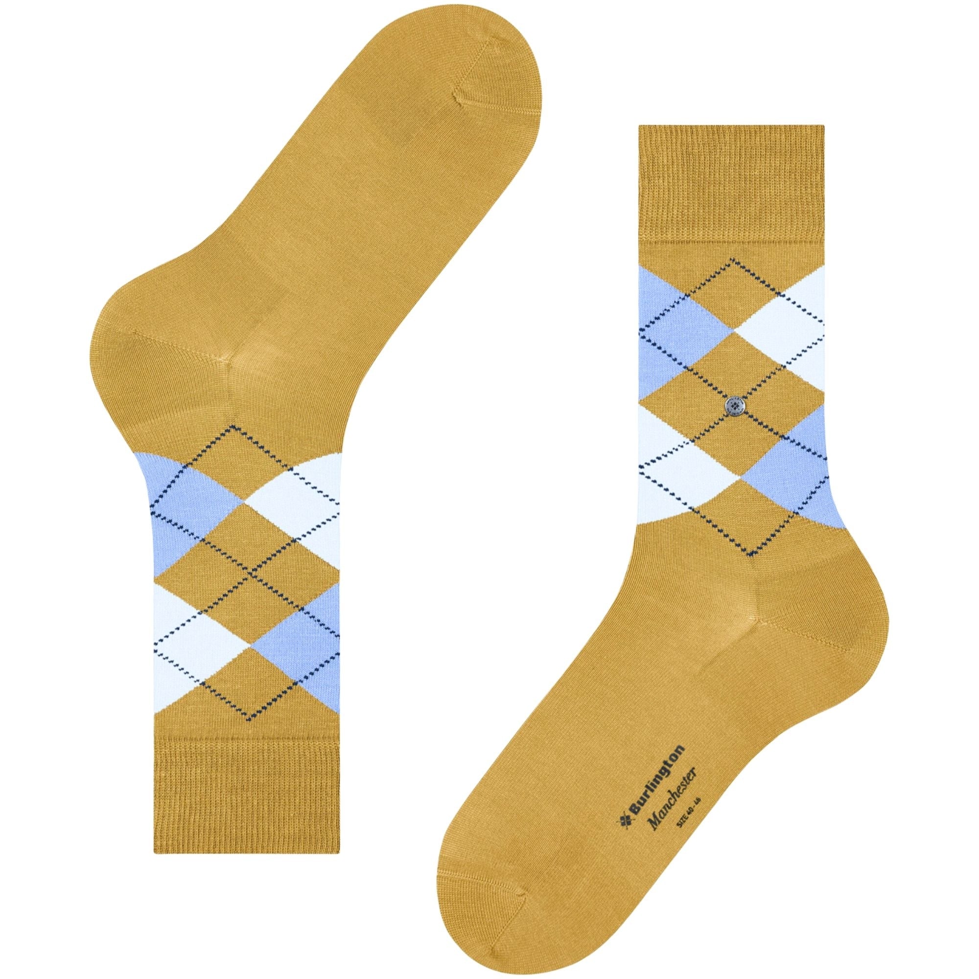 Burlington Socks Manchester Socks - Mustard
