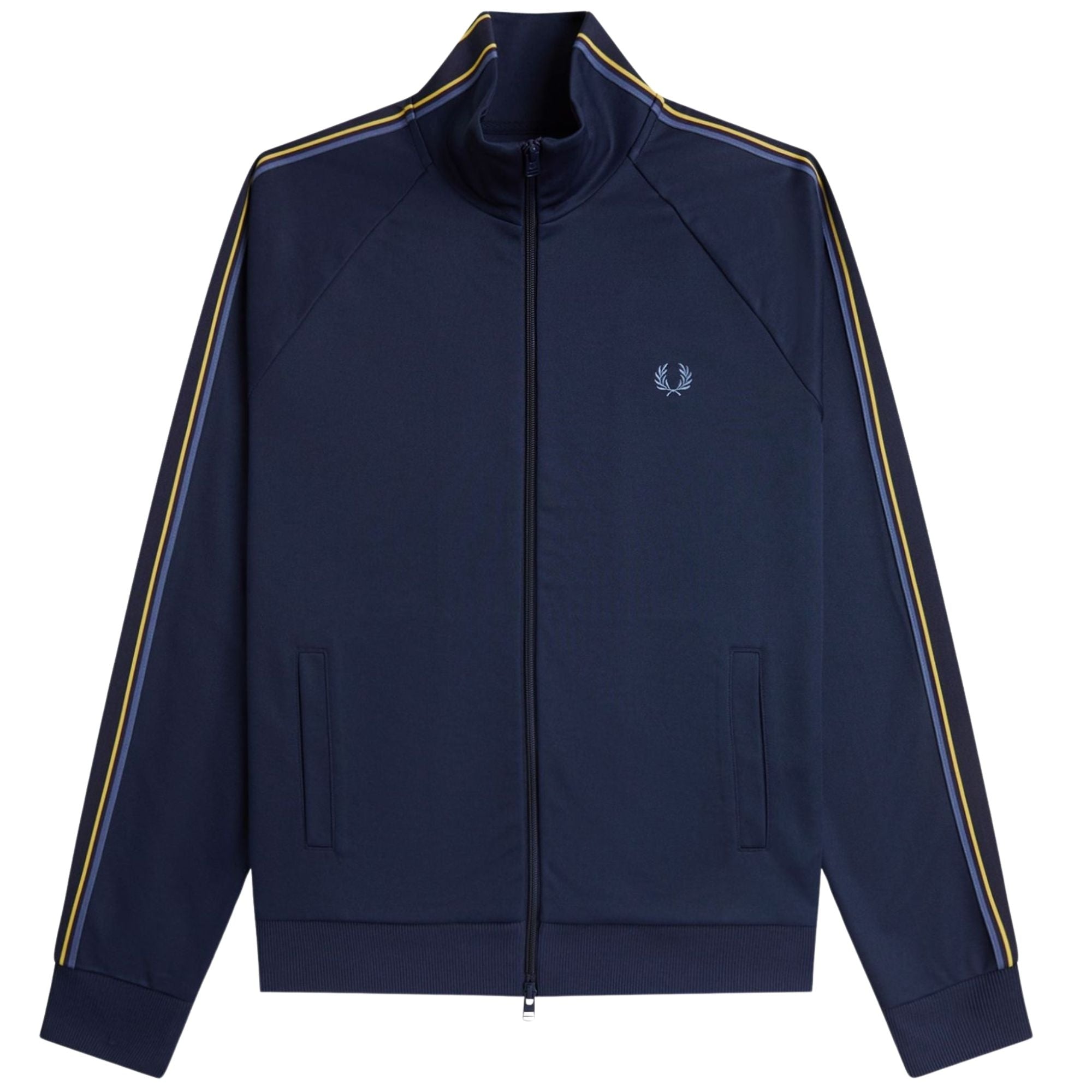 Tramline Tape Track Jacket - Tennis Blue
