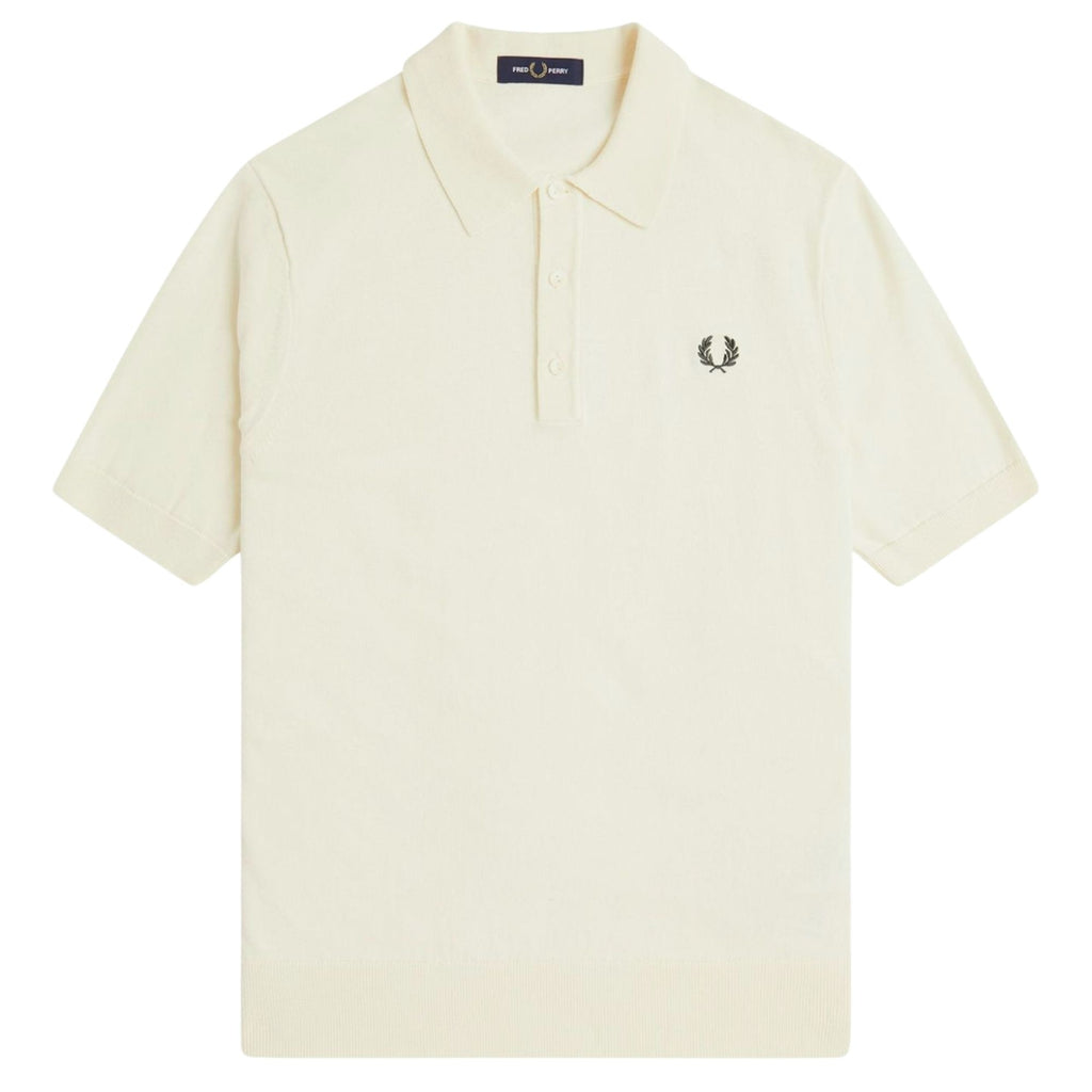 Fred Perry Knitted Shirt - Ecru