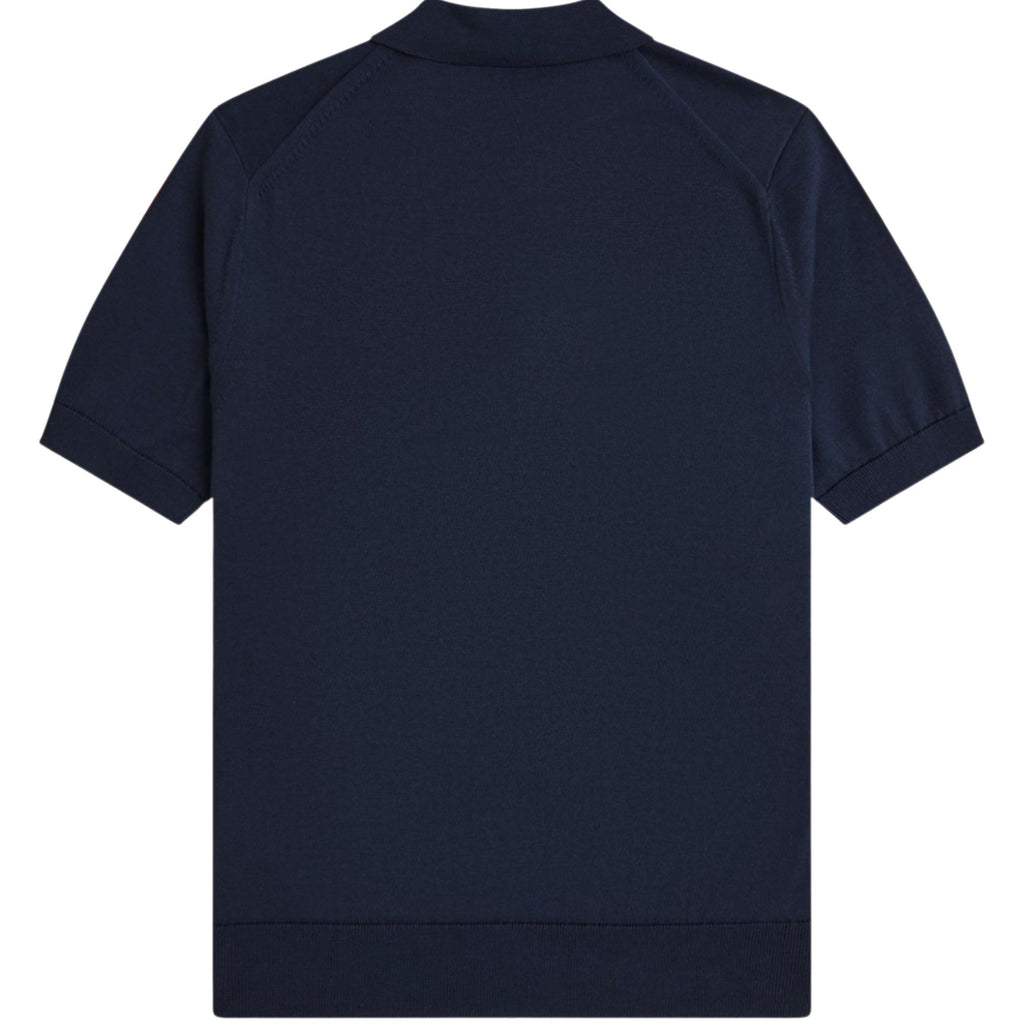 Fred Perry Knitted Shirt - Dark Airforce