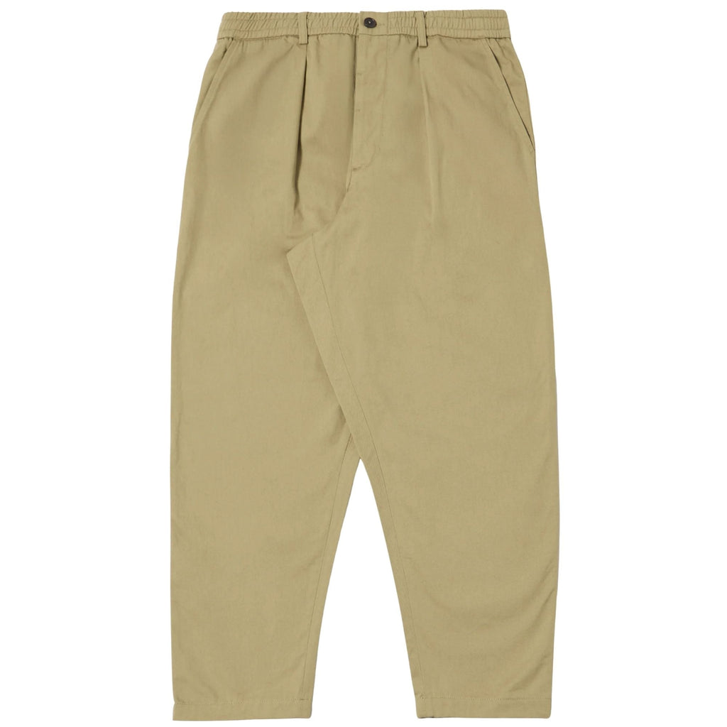Universal Works Twill Pleated Track Pant - Sand