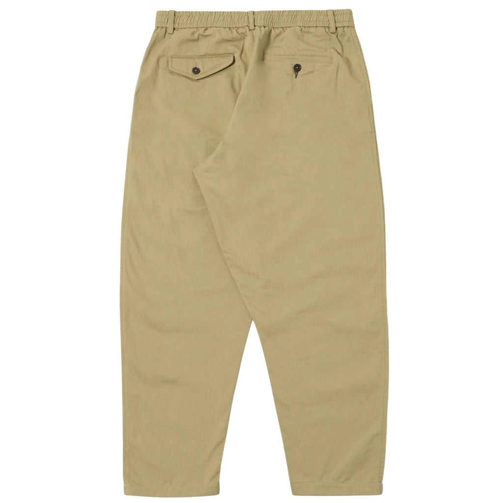 Universal Works Twill Pleated Track Pant - Sand