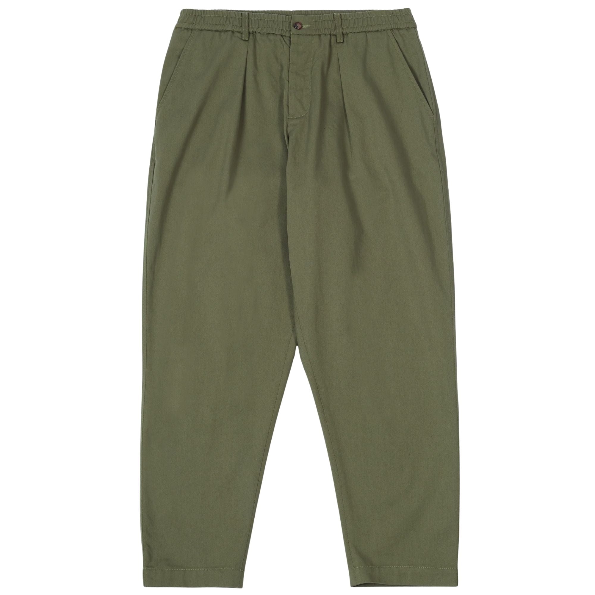 Pleated Track Pant - Olive