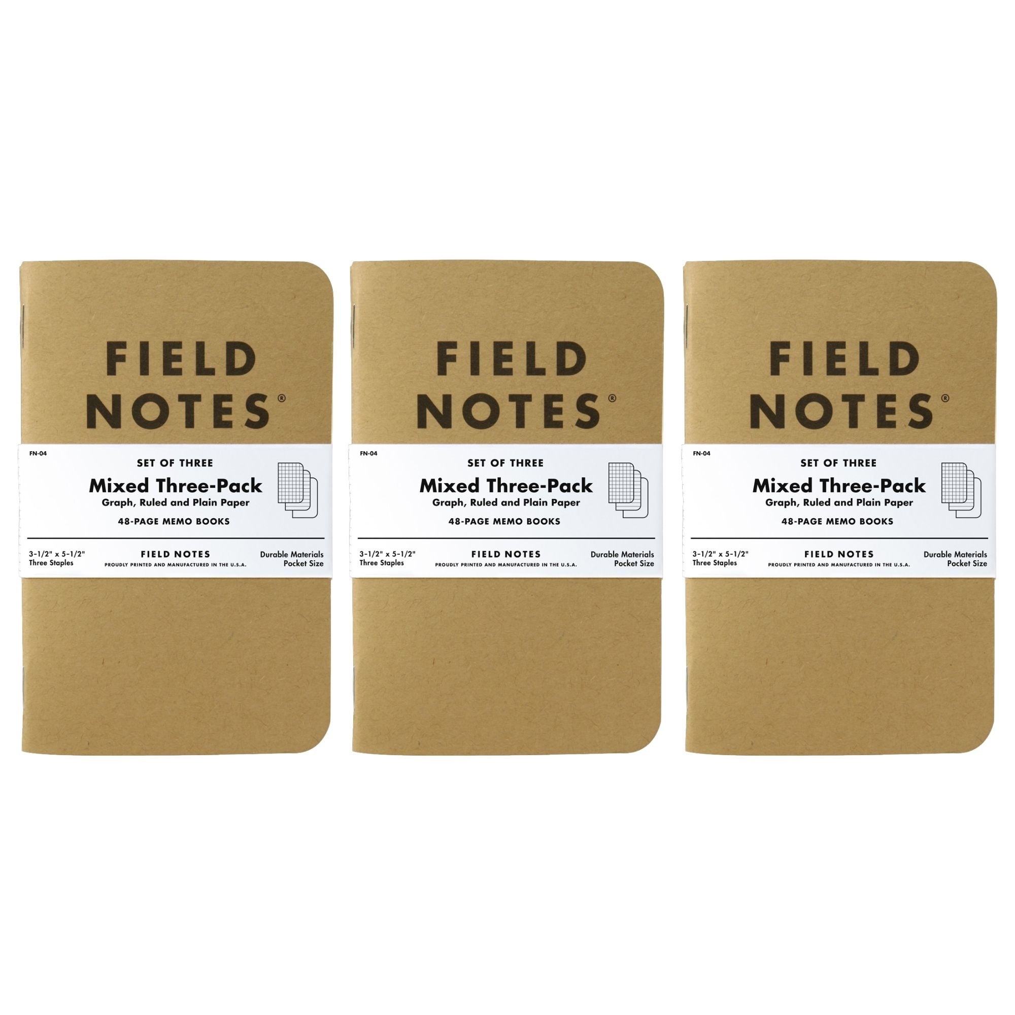 3 Pack Original Kraft - Mixed