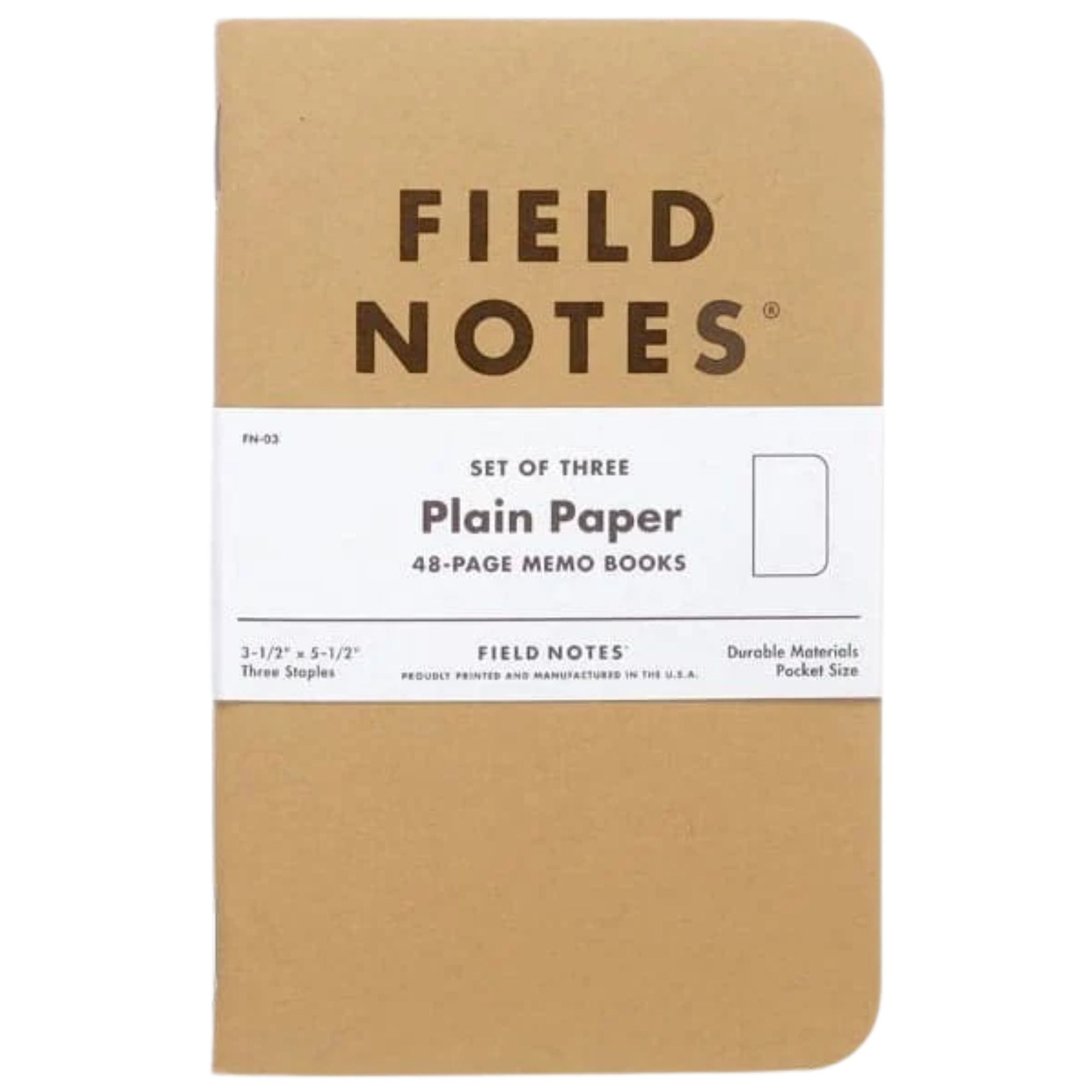 3 Pack Original Kraft - Plain