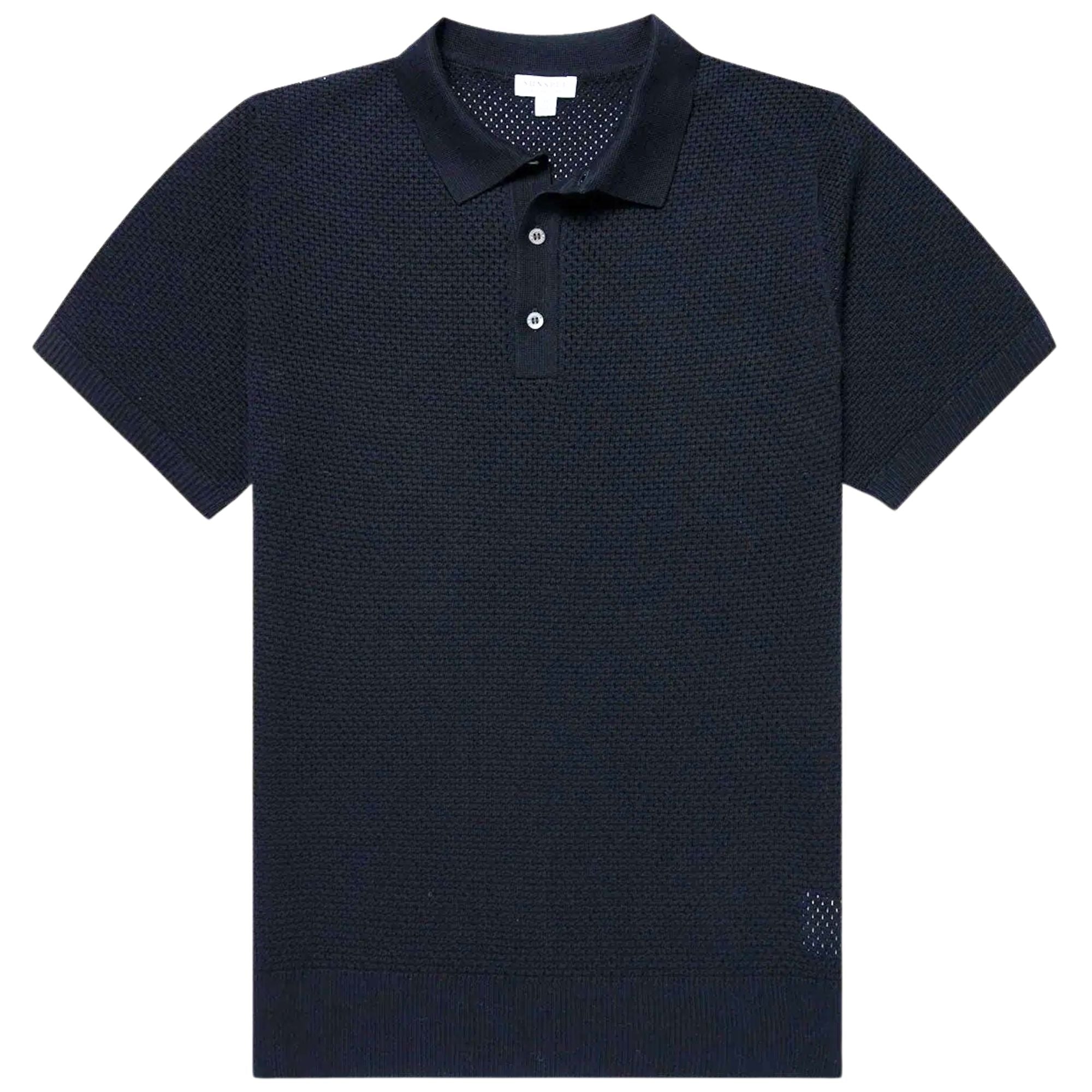 Mesh Polo - Navy