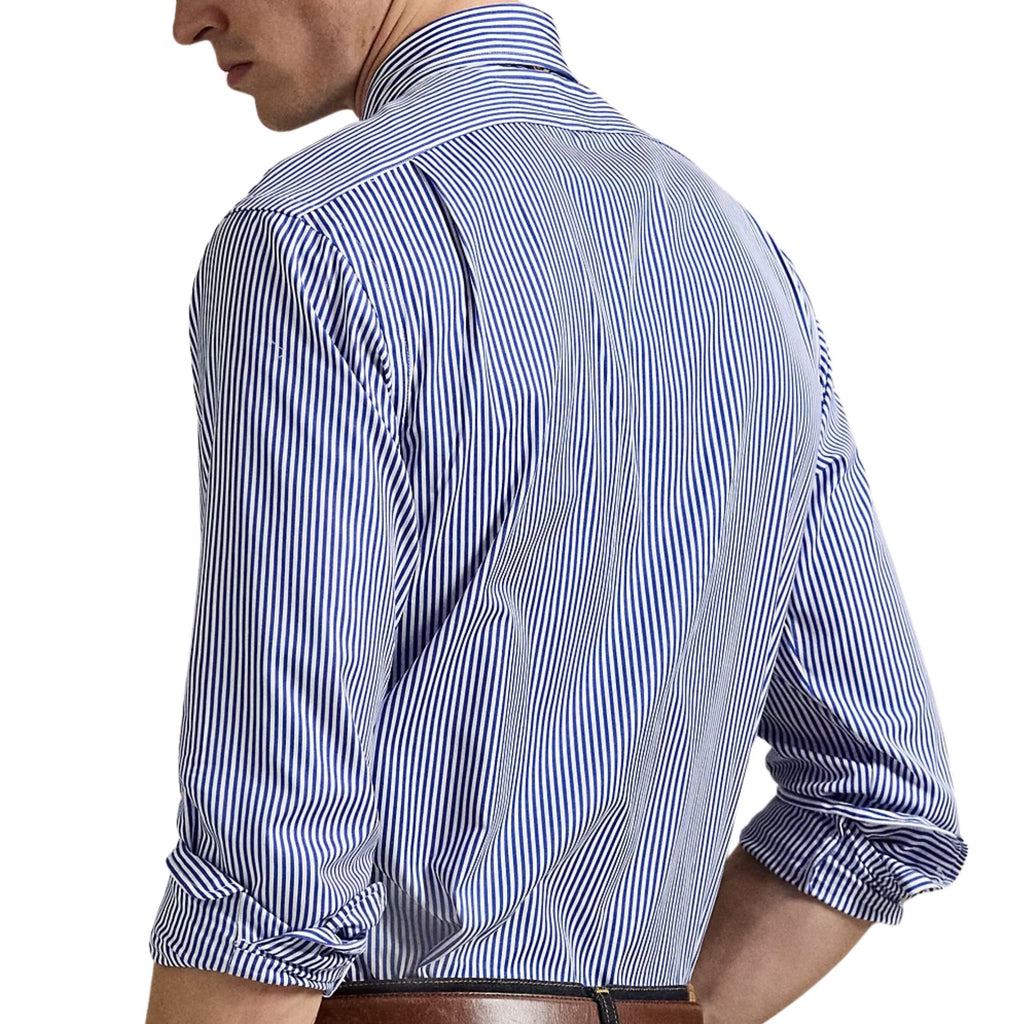 Polo Ralph Lauren Striped Poplin Shirt -  Blue Stripe