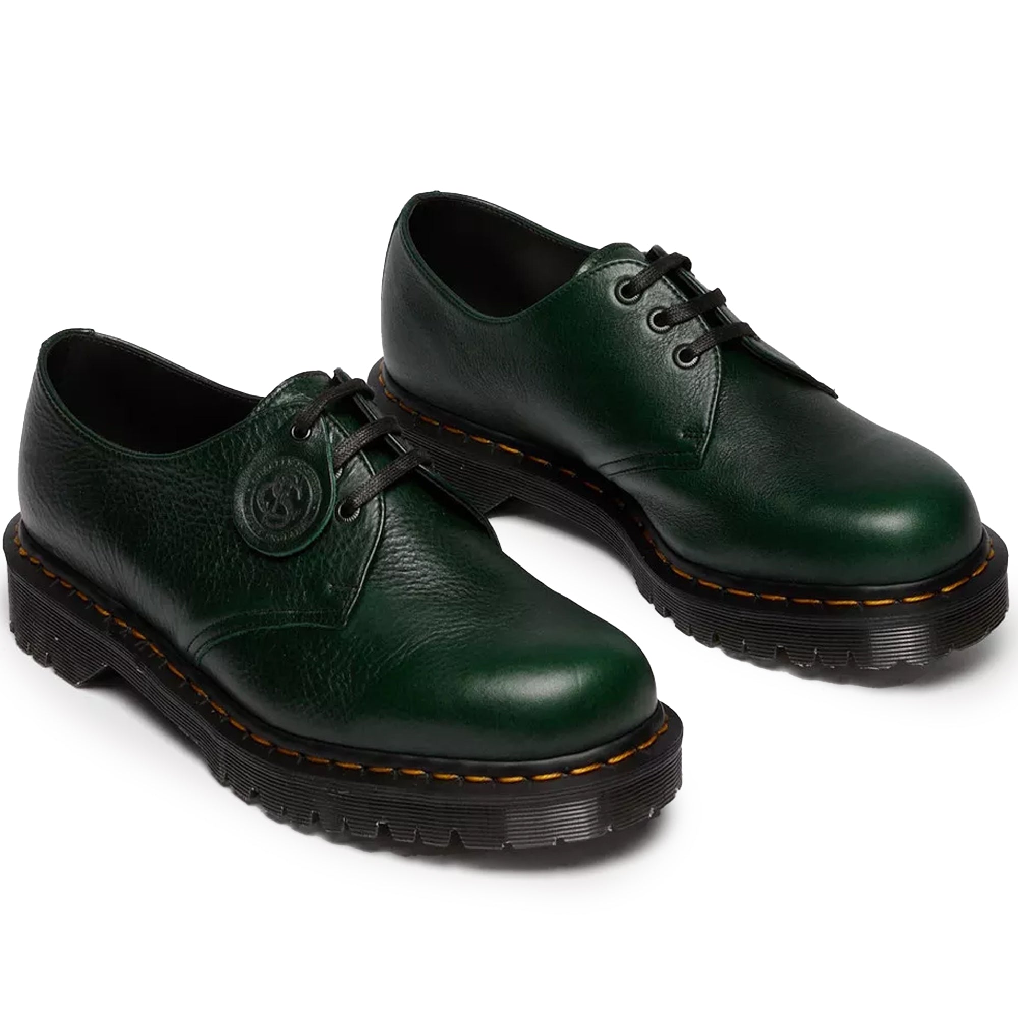 Dr. Martens Made In England 1461 Buckingham Shoes - Green