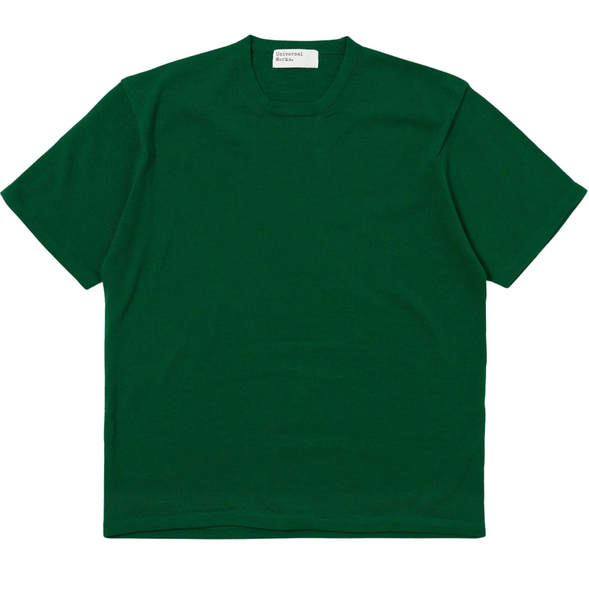 Merino Fine Knit T-Shirt - Green