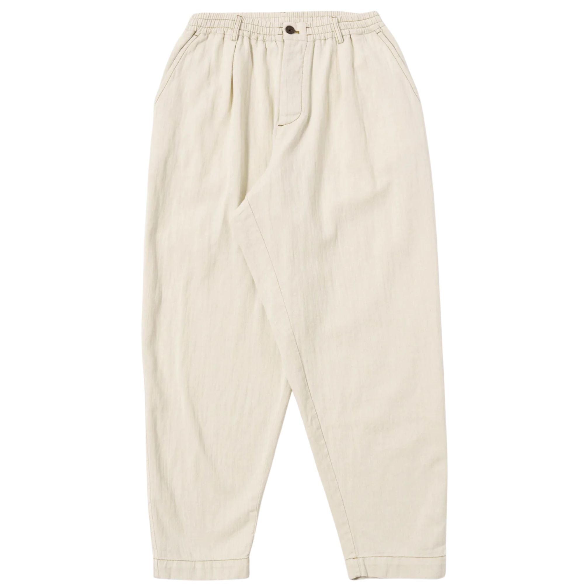 Pleated Track Pant - Ecru