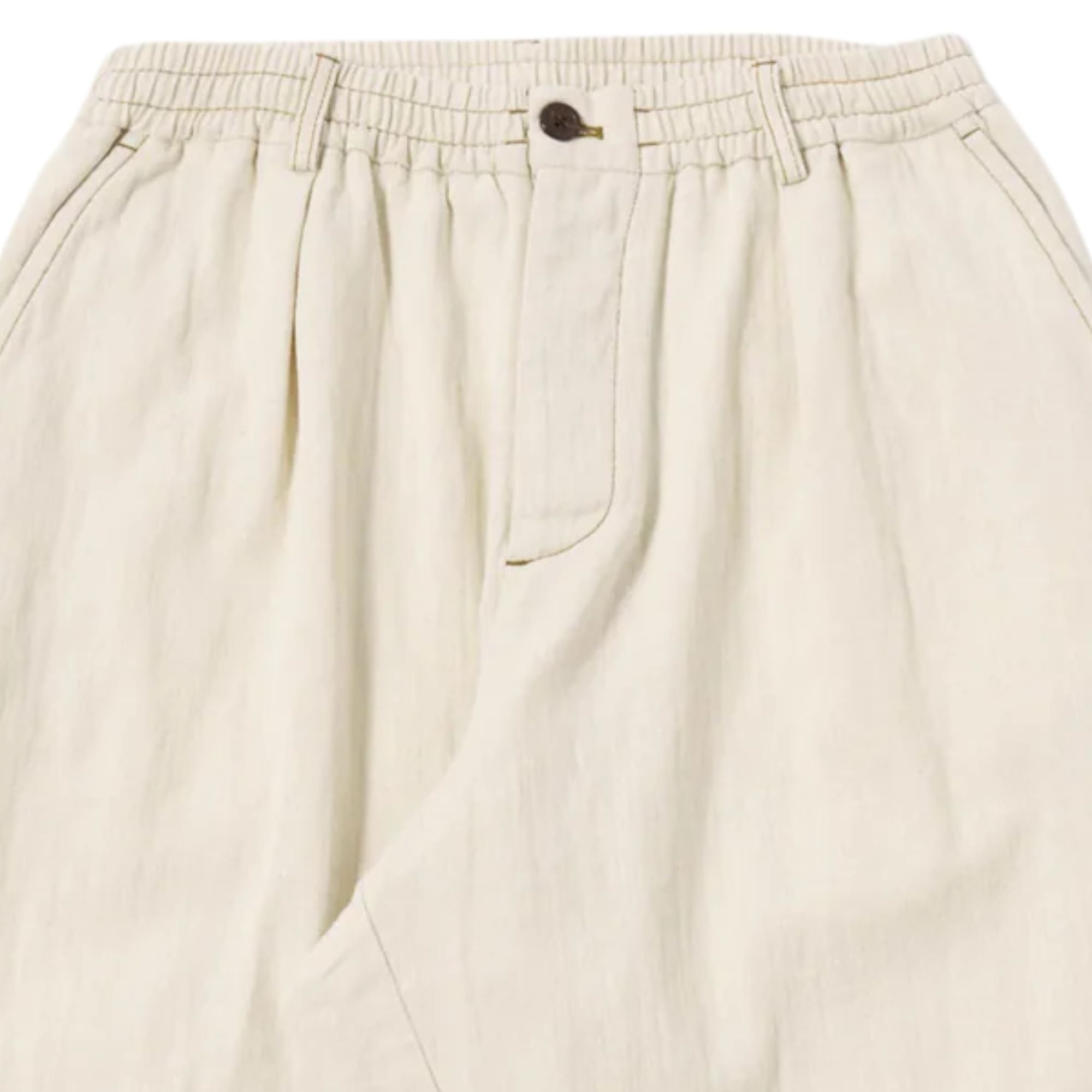 Pleated Track Pant - Ecru