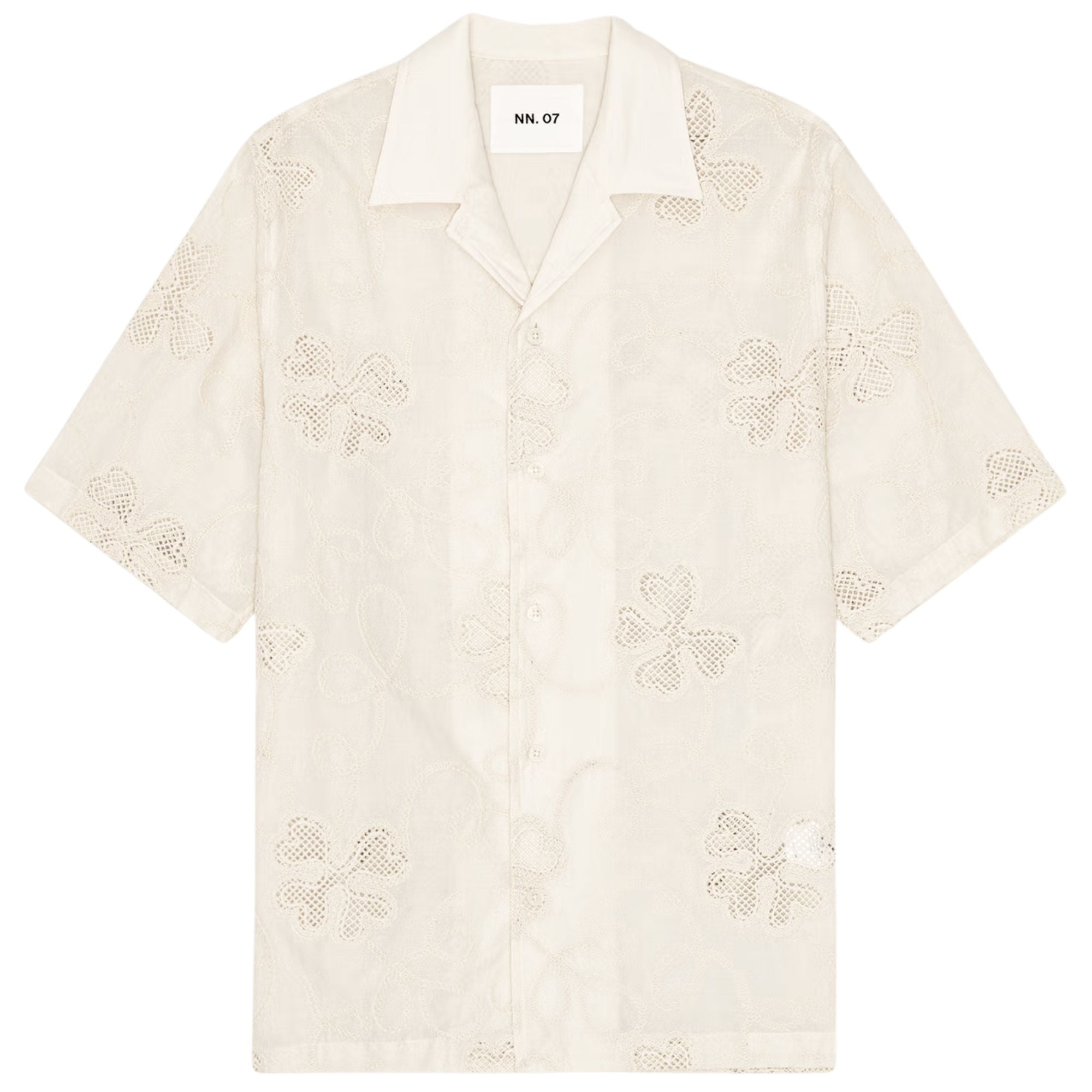 Ben Embroidery Shirt - Ivory