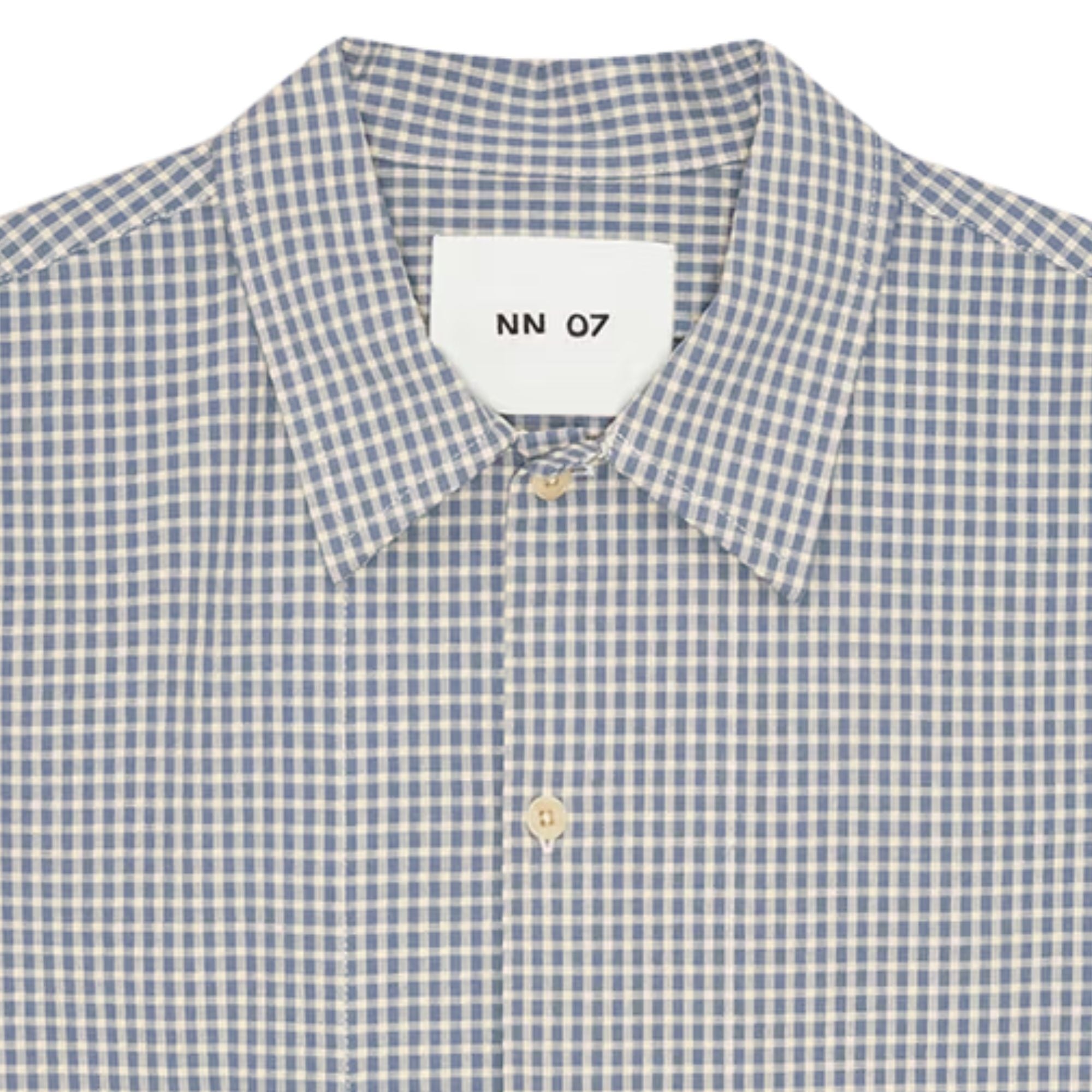 Reed Seersucker Overshirt - Stone Blue