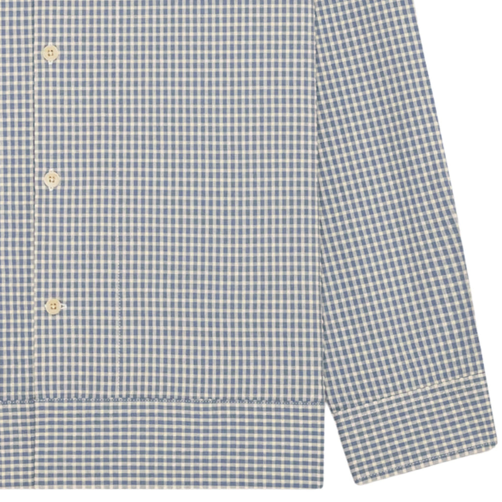 NN07 Reed Seersucker Overshirt - Stone Blue