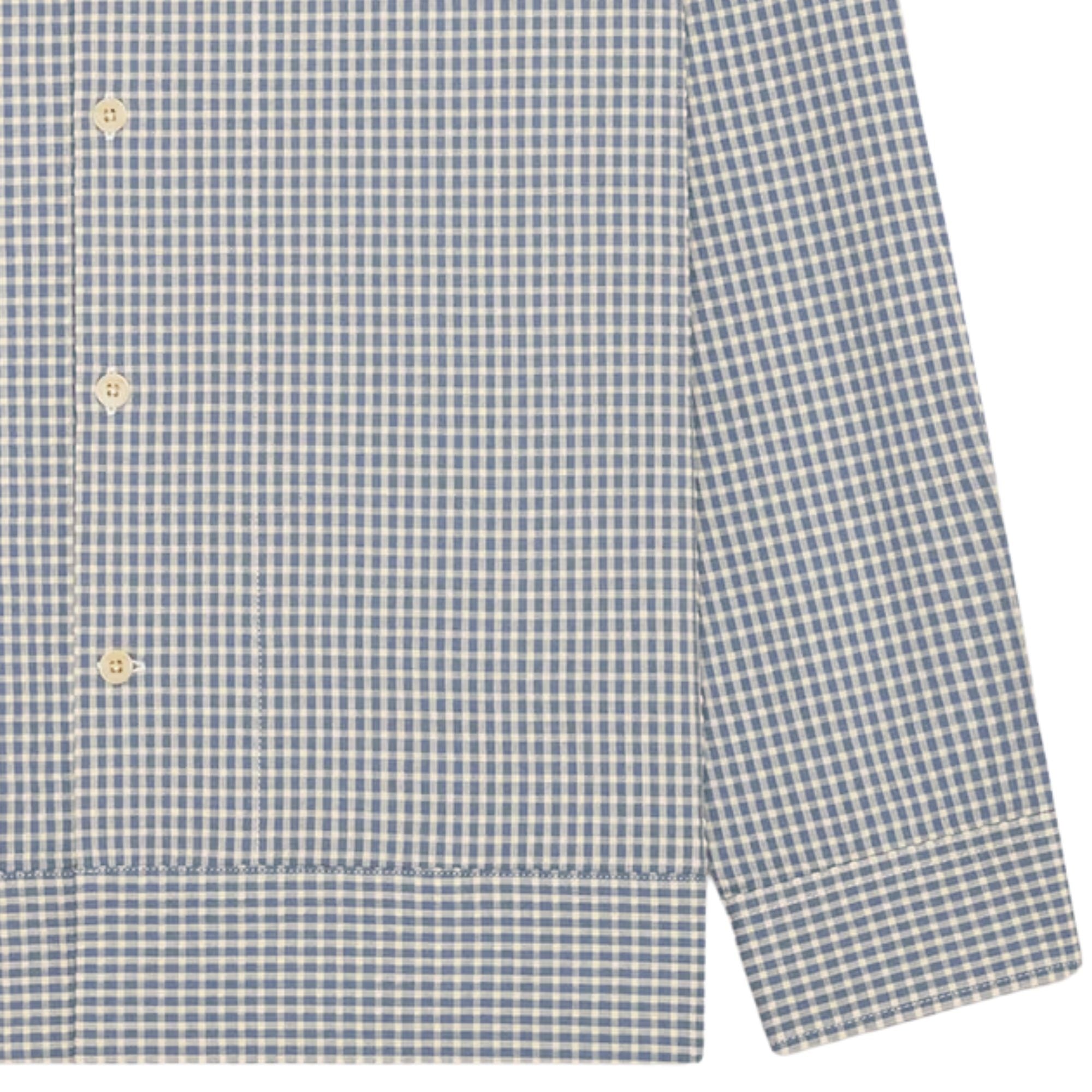 Reed Seersucker Overshirt - Stone Blue