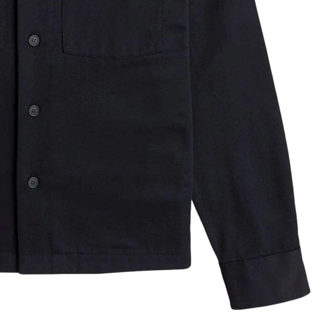 Fred Perry Twill Overshirt - Black