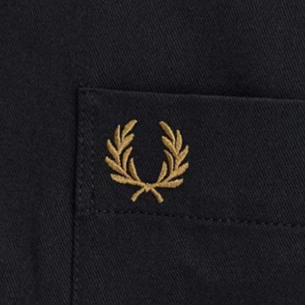 Fred Perry Twill Overshirt - Black
