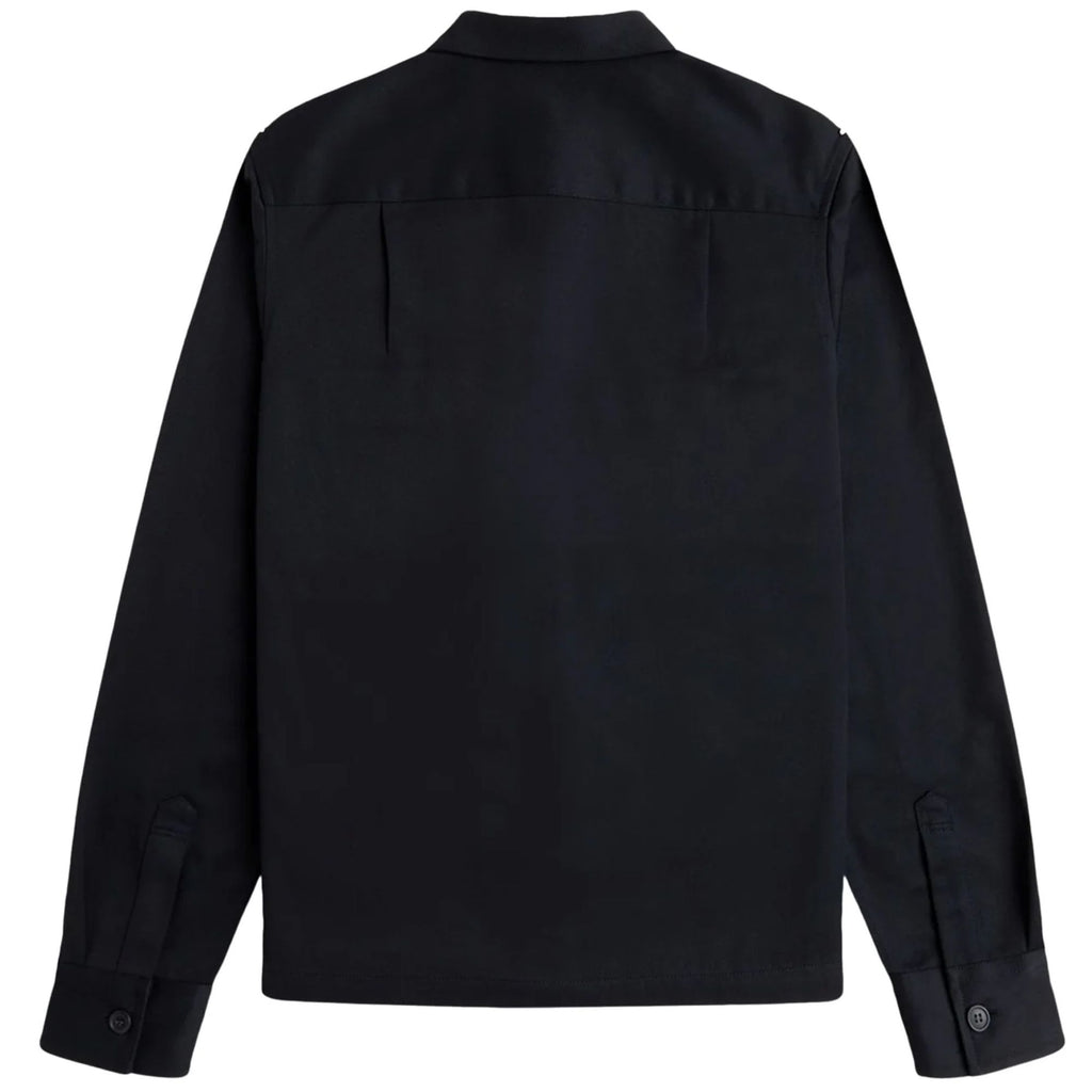 Fred Perry Twill Overshirt - Black