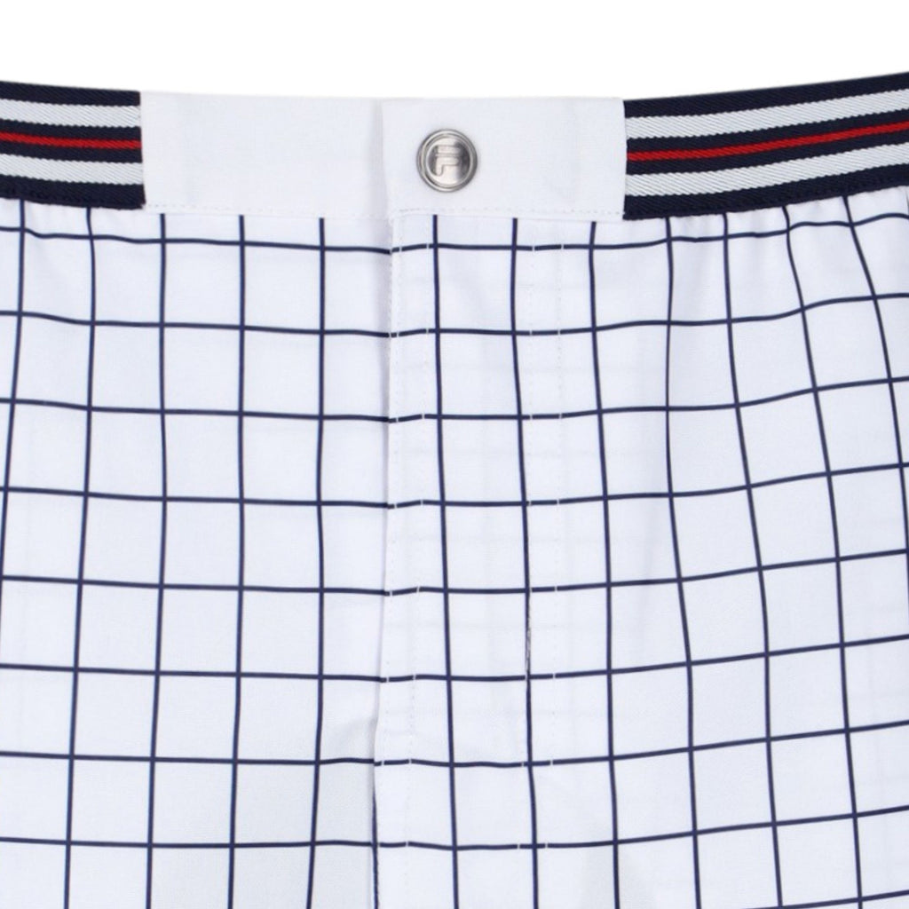 Fila Vintage High Tide Terry Stripe Shorts - White