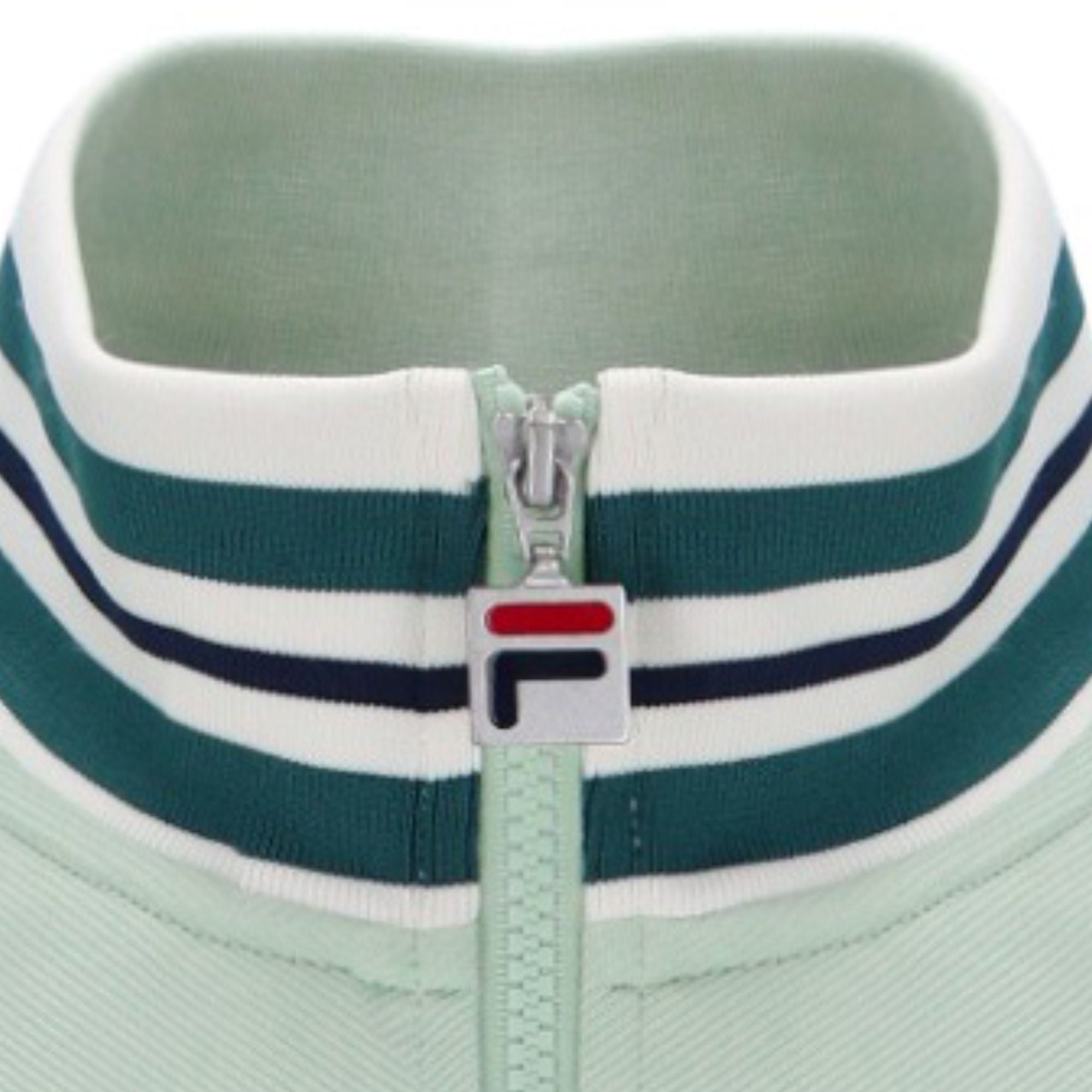 Fila Vintage Federico Tipped Neck Track Jacket - Surf Spray