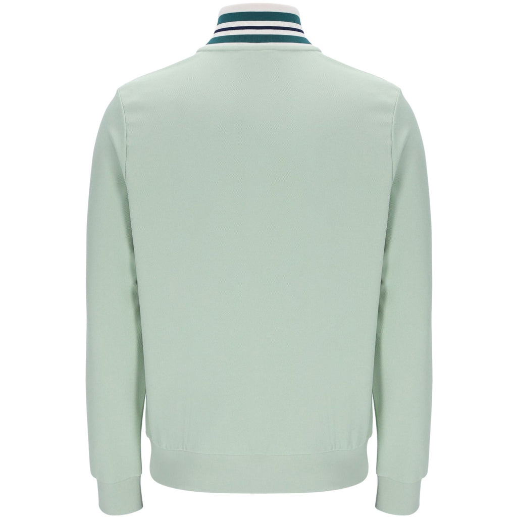 Fila Vintage Federico Tipped Neck Track Jacket - Surf Spray