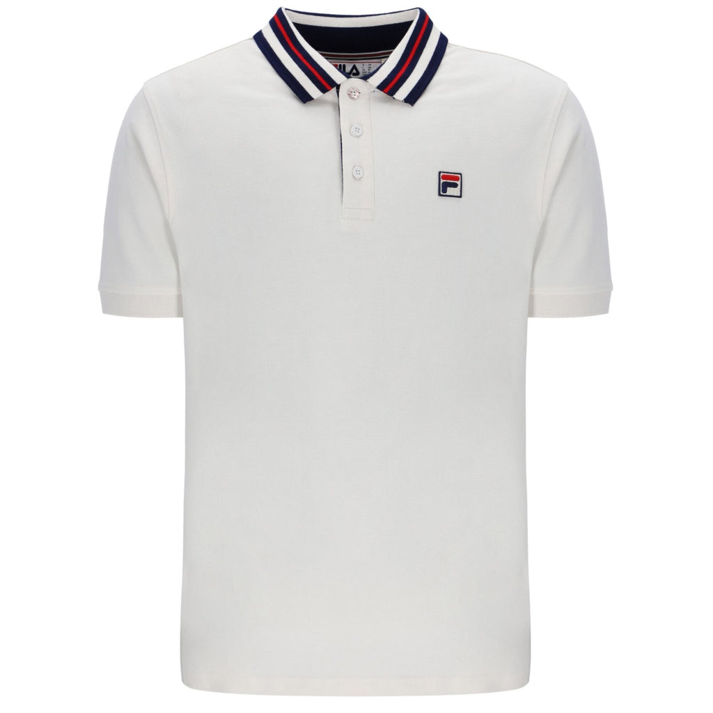 Fila Vintage Achille Heritage Tape Polo - Gardenia