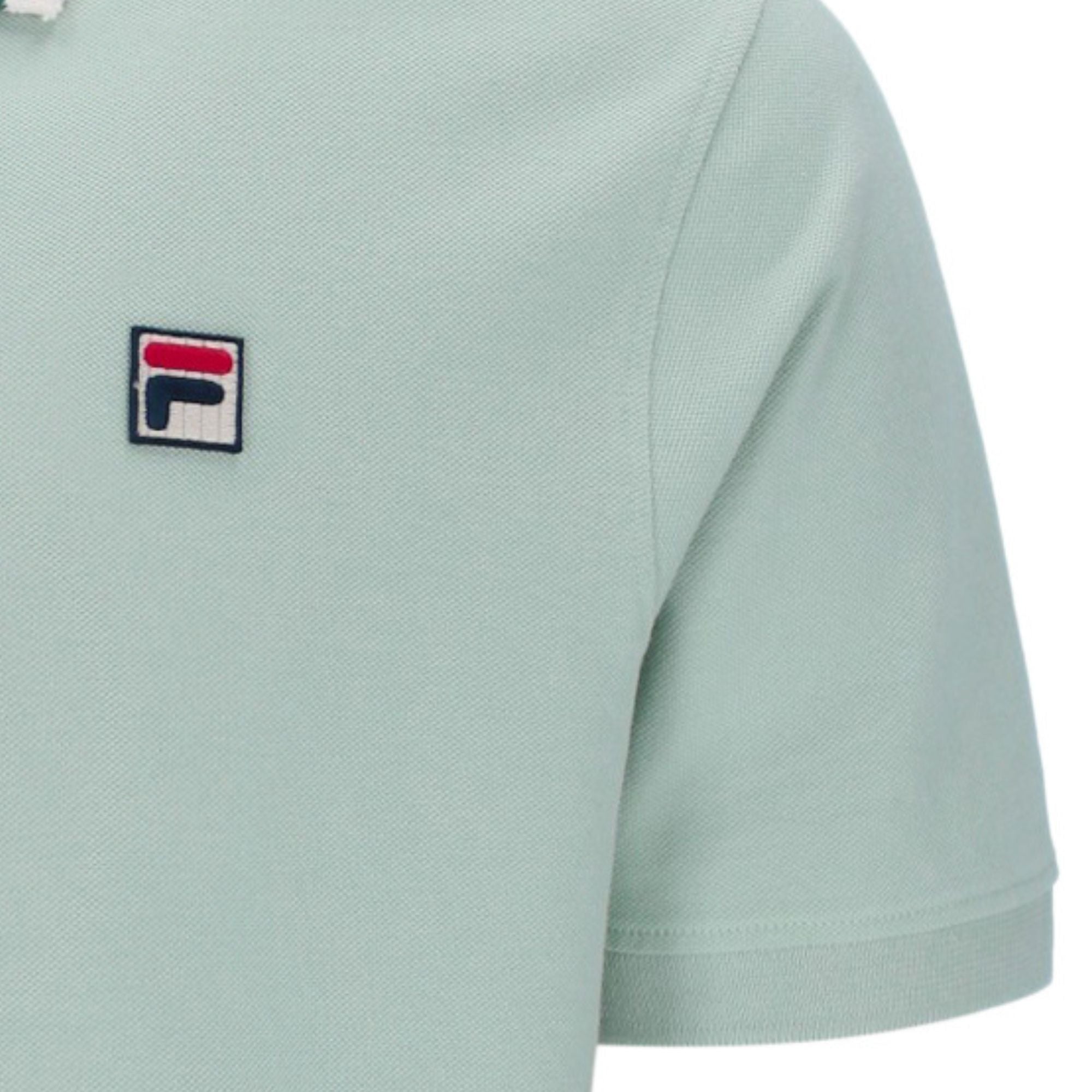 Fila Vintage Achille Heritage Tape Polo - Surf Spray