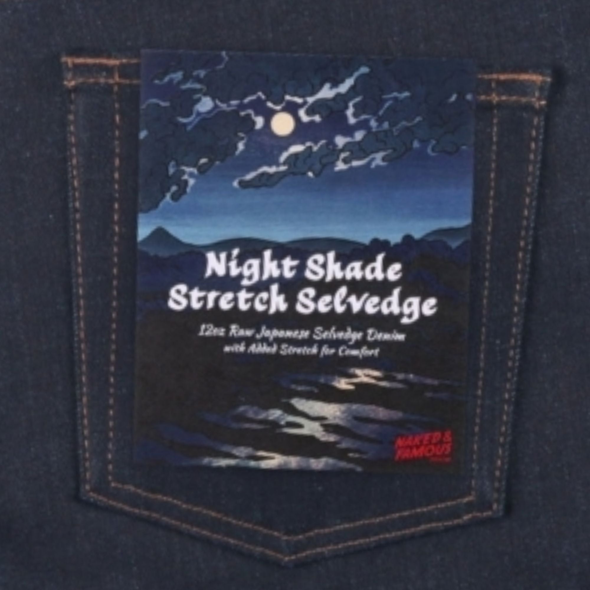 Weird Guy Night Shade Stretch Selvedge - Indigo