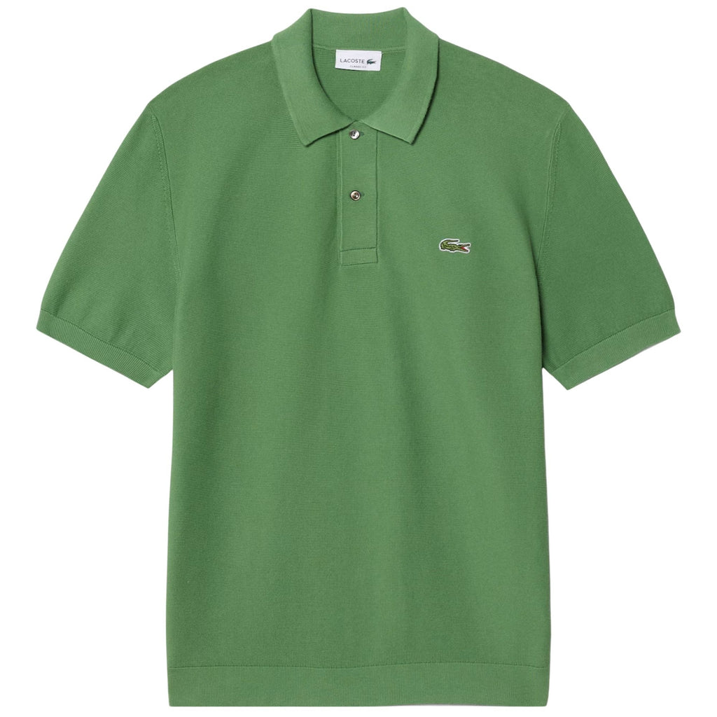 Lacoste Knitted Polo Shirt - Lettuce