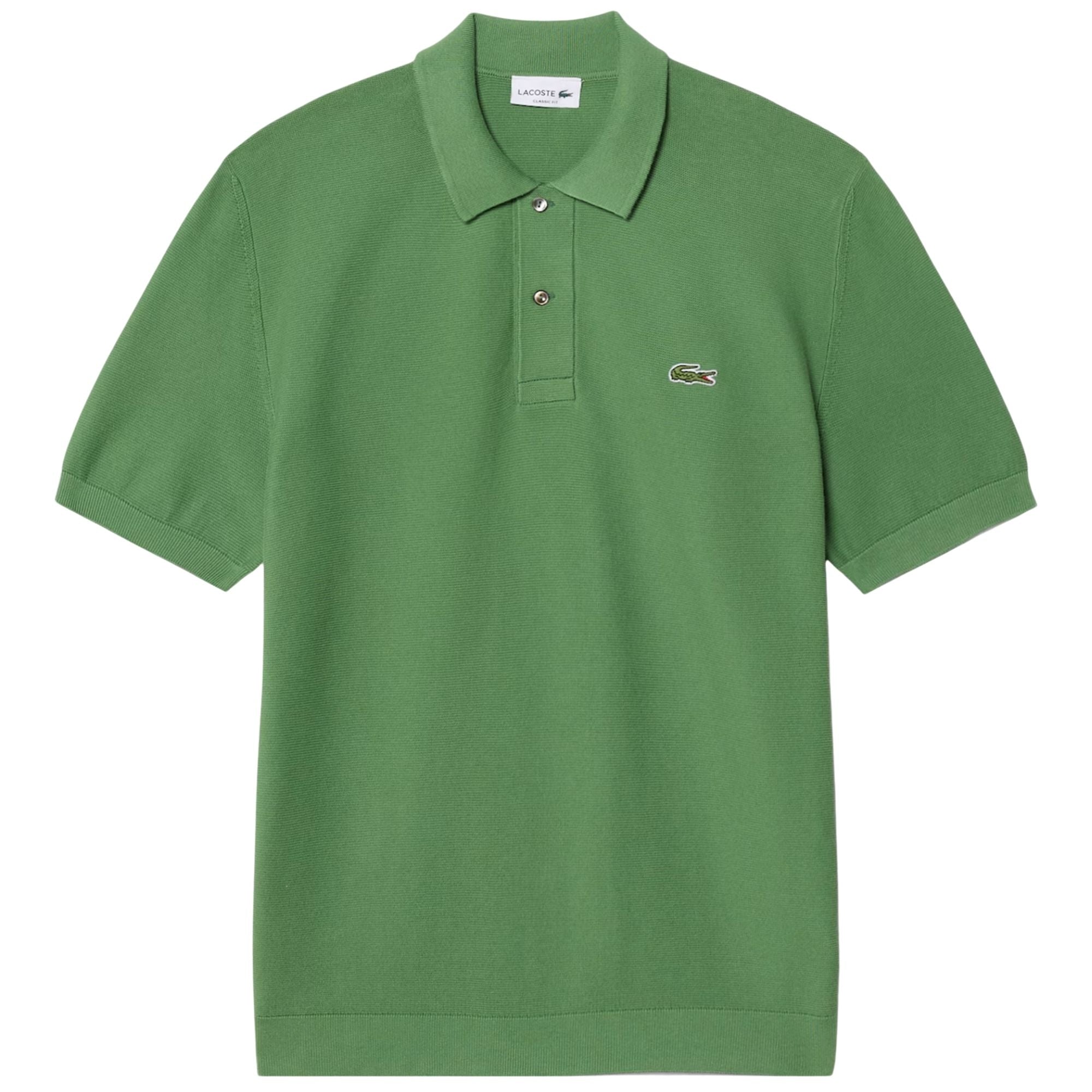 Lacoste Knitted Polo Shirt - Lettuce