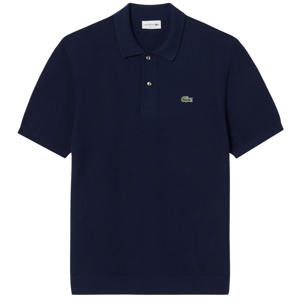 Lacoste Knitted Polo Shirt - Navy