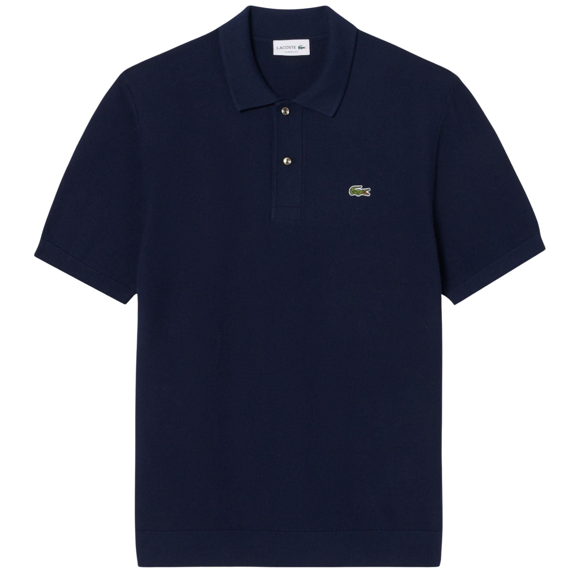 Lacoste Knitted Polo Shirt - Navy