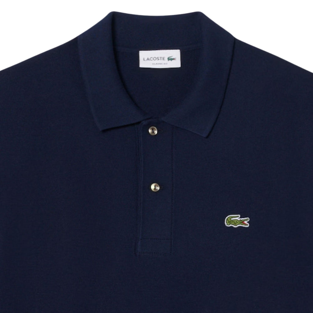 Lacoste Knitted Polo Shirt - Navy