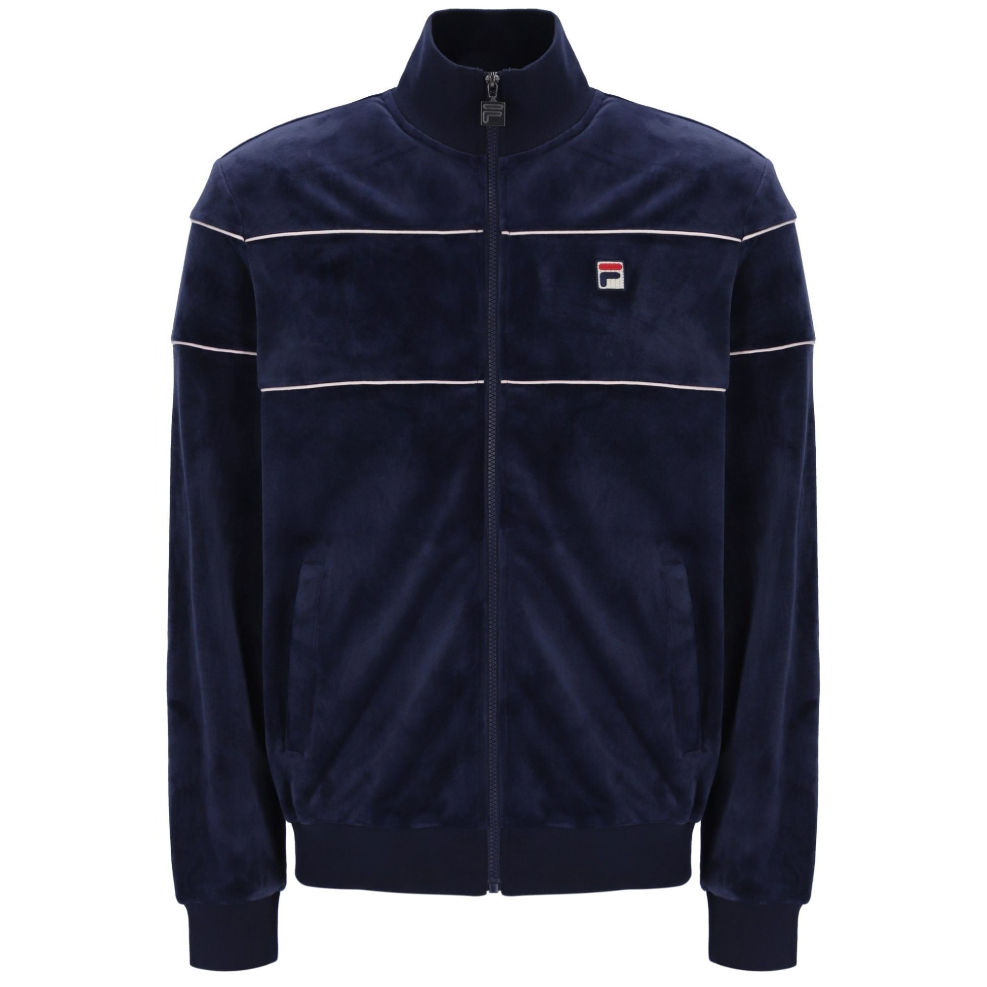 Vittorio Velour Track Top - Fila Navy